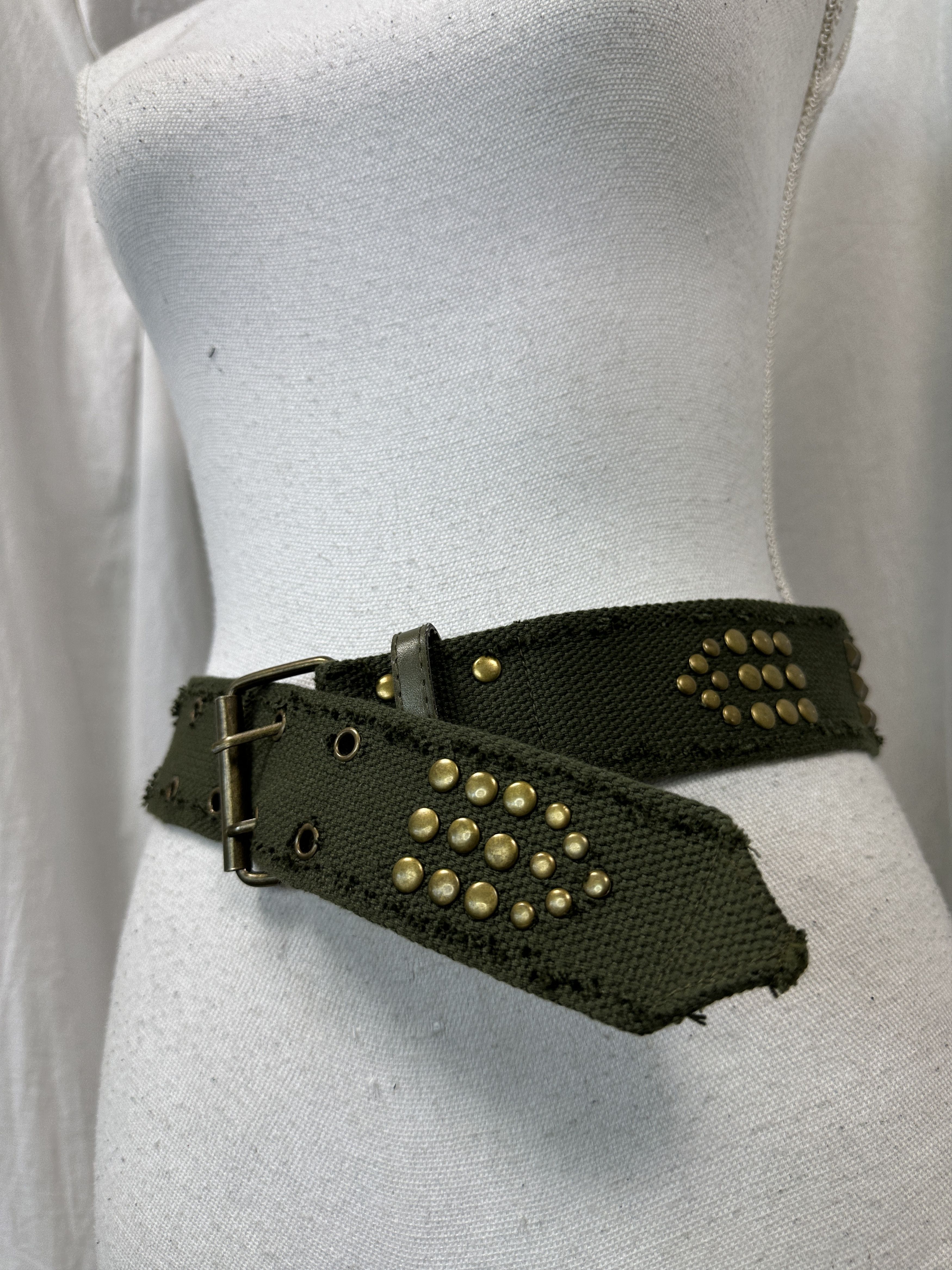 Vintage Vintage Grunge Opium Studded Belt Y2K Size ONE SIZE - 1 Thumbnail