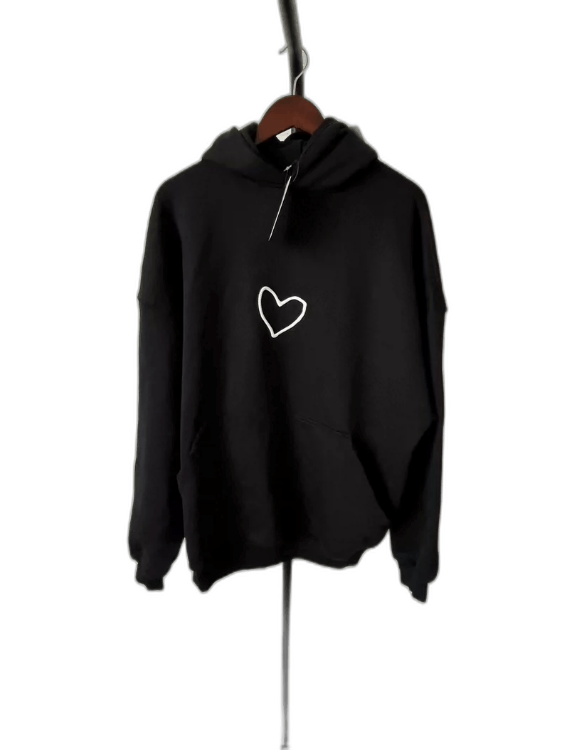 Balenciaga Balenciaga Heart Logo Hooded Sweatshirt-2506 Size US M / EU 48-50 / 2 - 1 Thumbnail