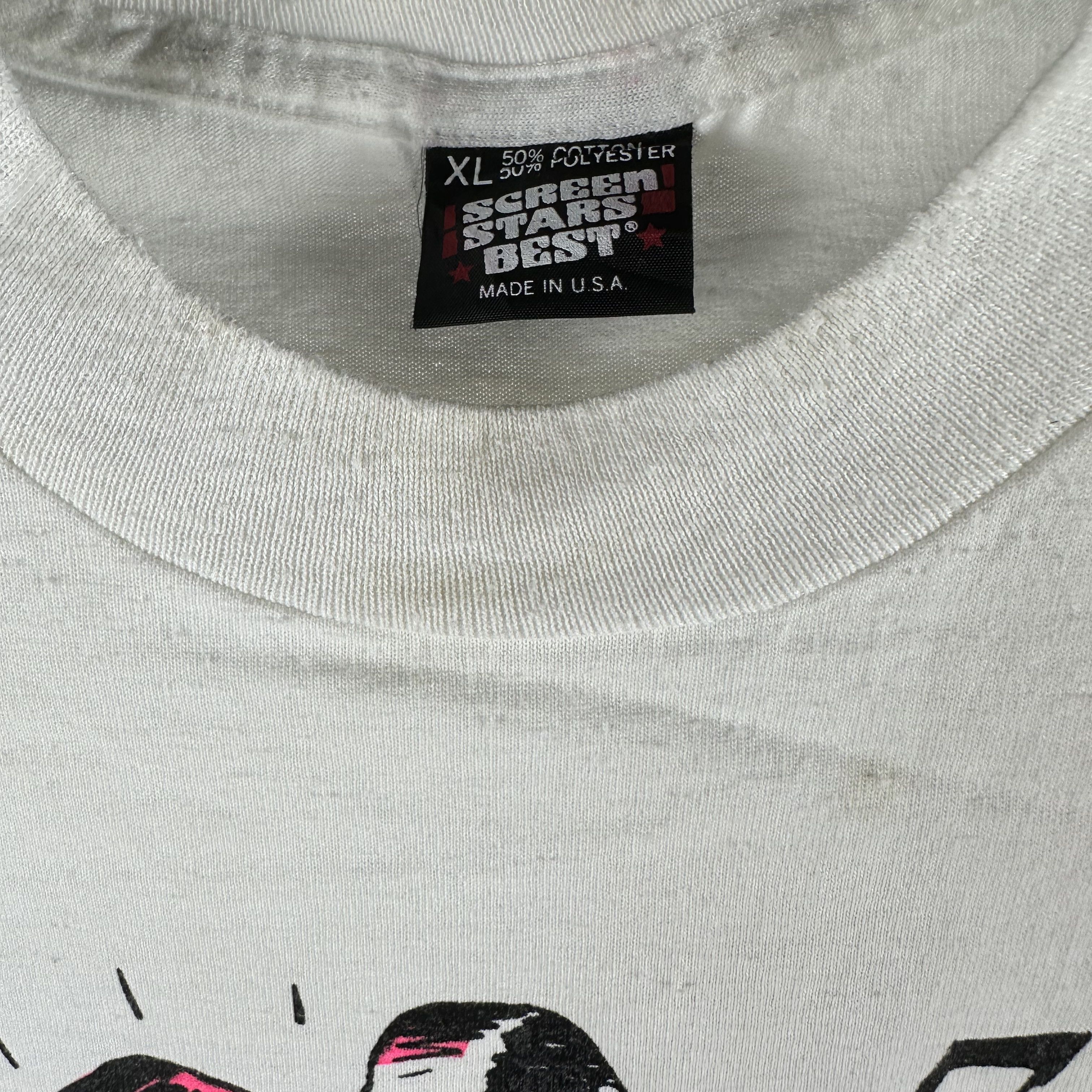 Vintage 80s Wolfram Video The Pleasure of More Hits Movie Store Tee Size US XL / EU 56 / 4 - 10 Thumbnail