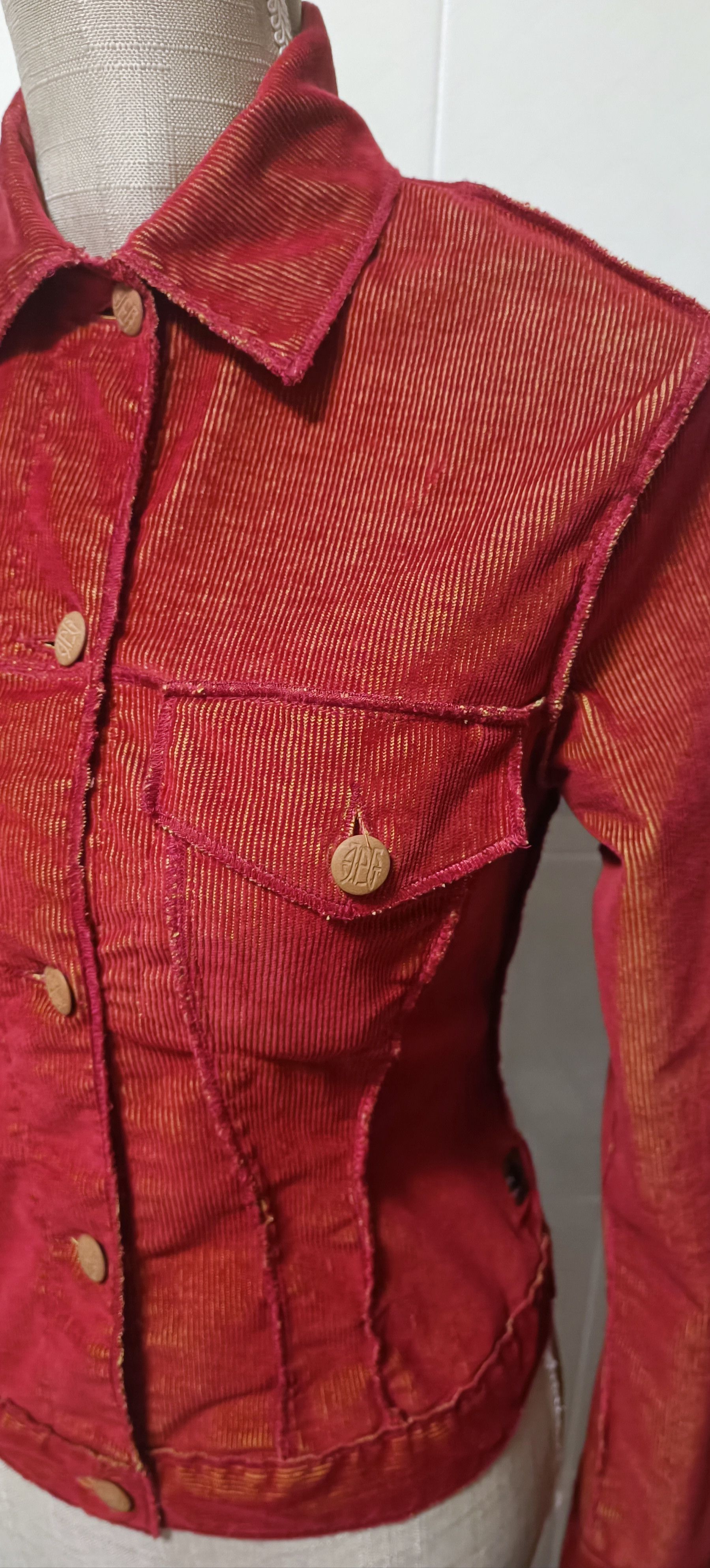 Jean Paul Gaultier 90's - Lightweight fine corduroy jacket Size S / US 4 / IT 40 - 6 Thumbnail