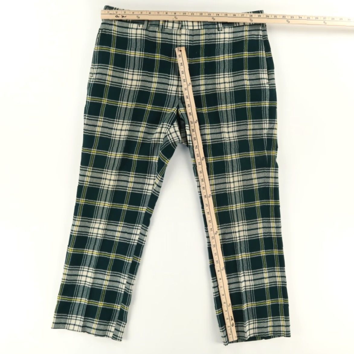 Chaps VTG Chapps East Wool Knit Chino Pants Green Plaid Men's 38 Size US 38 / EU 54 - 3 Thumbnail