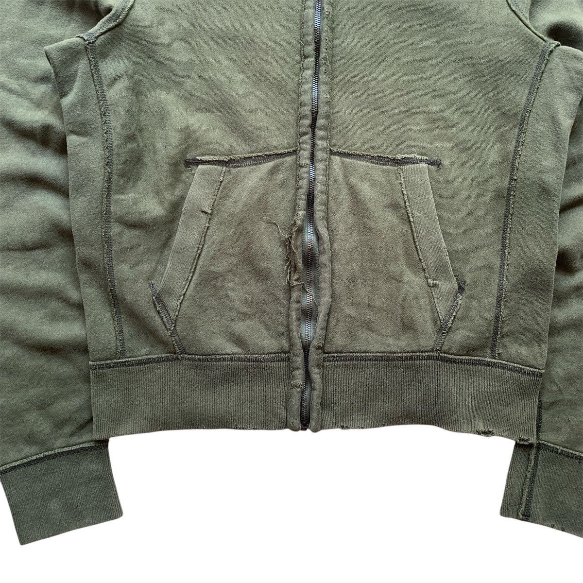 Abercrombie & Fitch Distressed Abercrombie Fitch Fur Ifsix LGB Zip Hoodie Size US XL / EU 56 / 4 - 4 Thumbnail