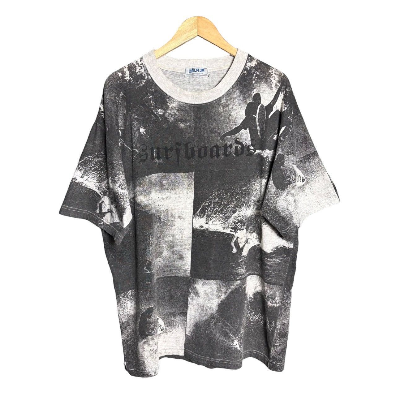 Vintage Vintage 90s Surf Skateboard All Overprint T-Shirt Size US XL / EU 56 / 4 - 1 Thumbnail
