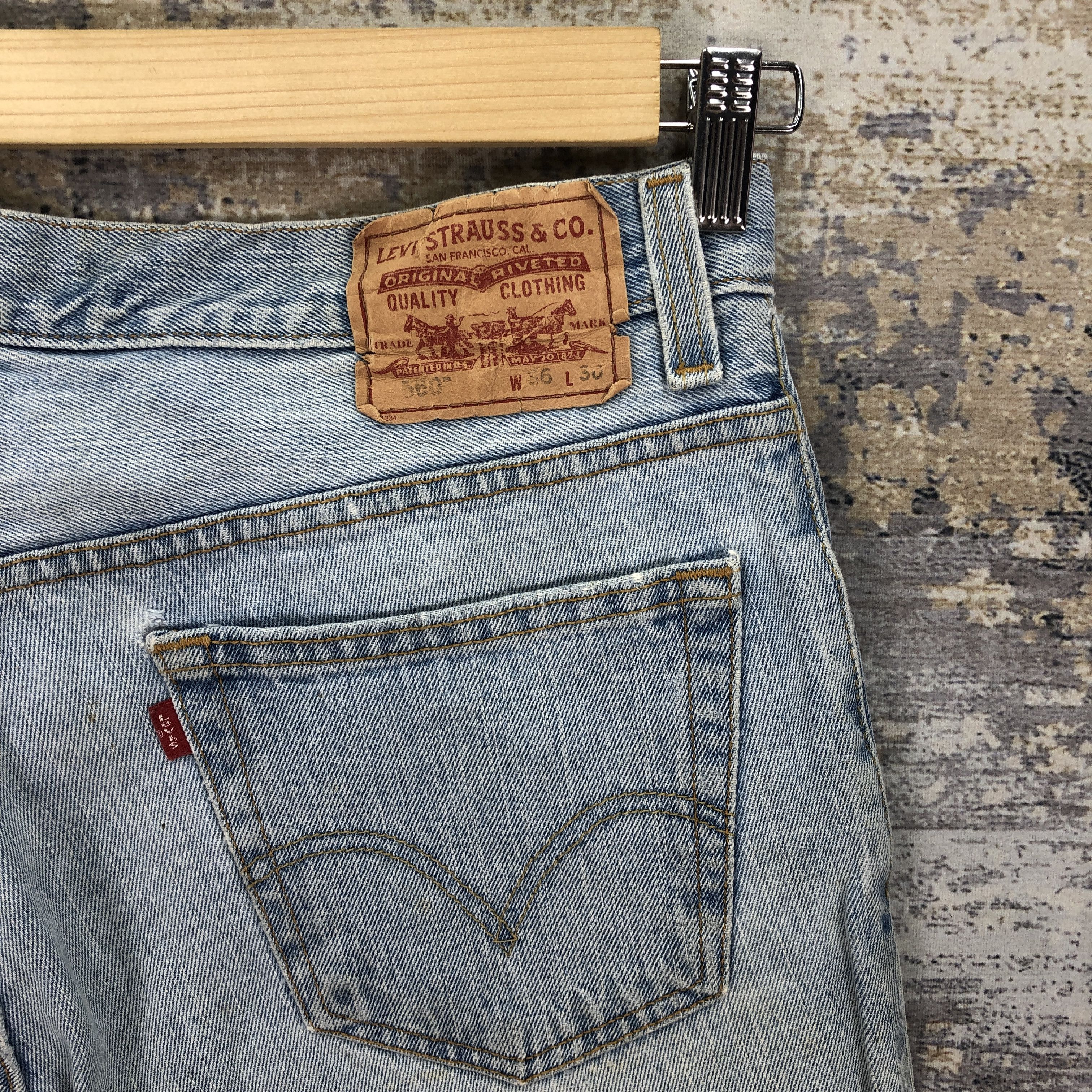Levi's Vintage Y2k Levis 560 Light Wash Jeans Levi's Sunfaded Denim Size US 36 / EU 52 - 5 Thumbnail