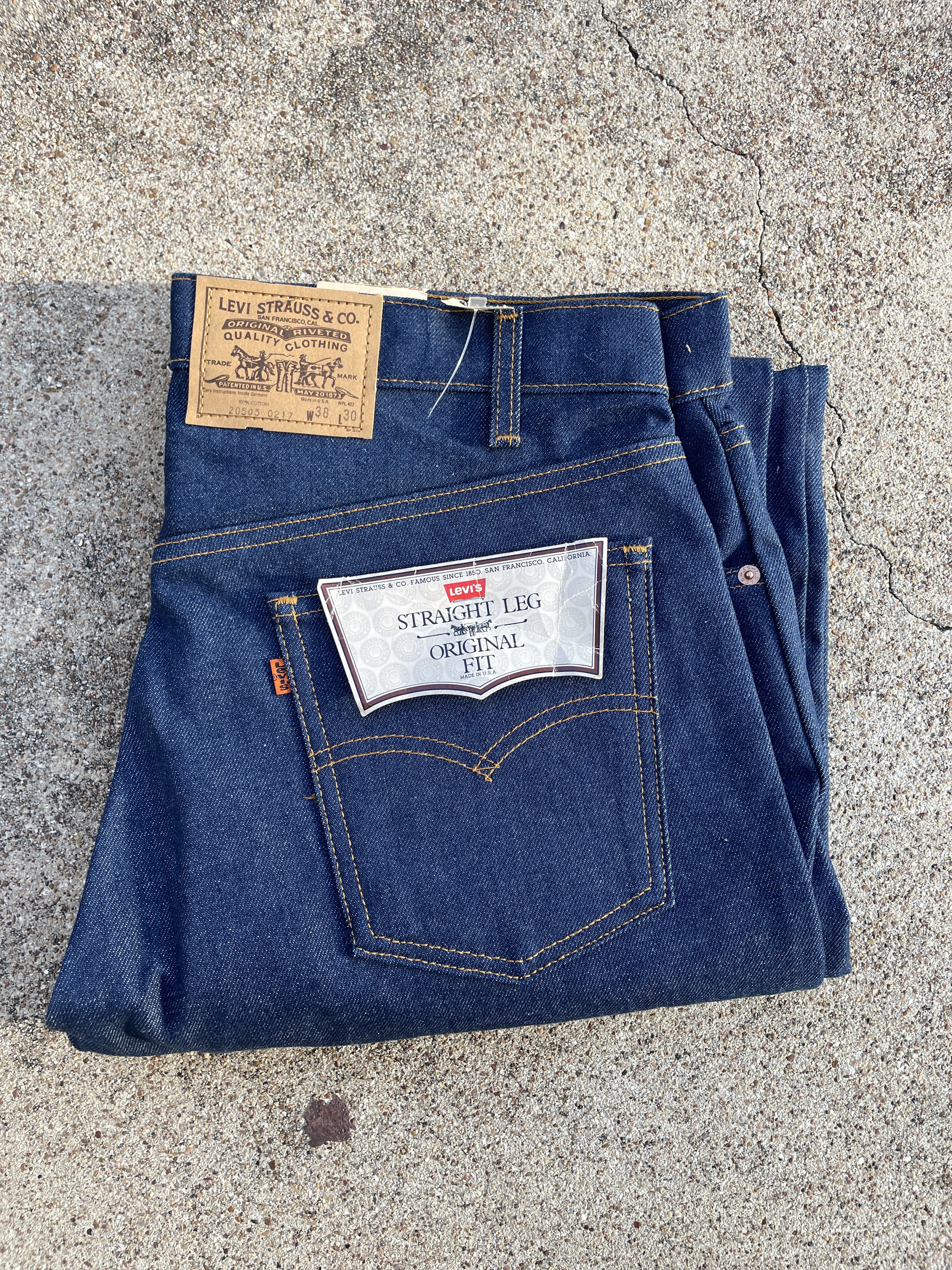 Levi's 🔥 LEVI'S® 505 Orange Tab Straight Leg Rigid / Raw Size US 38 / EU 54 - 1 Thumbnail