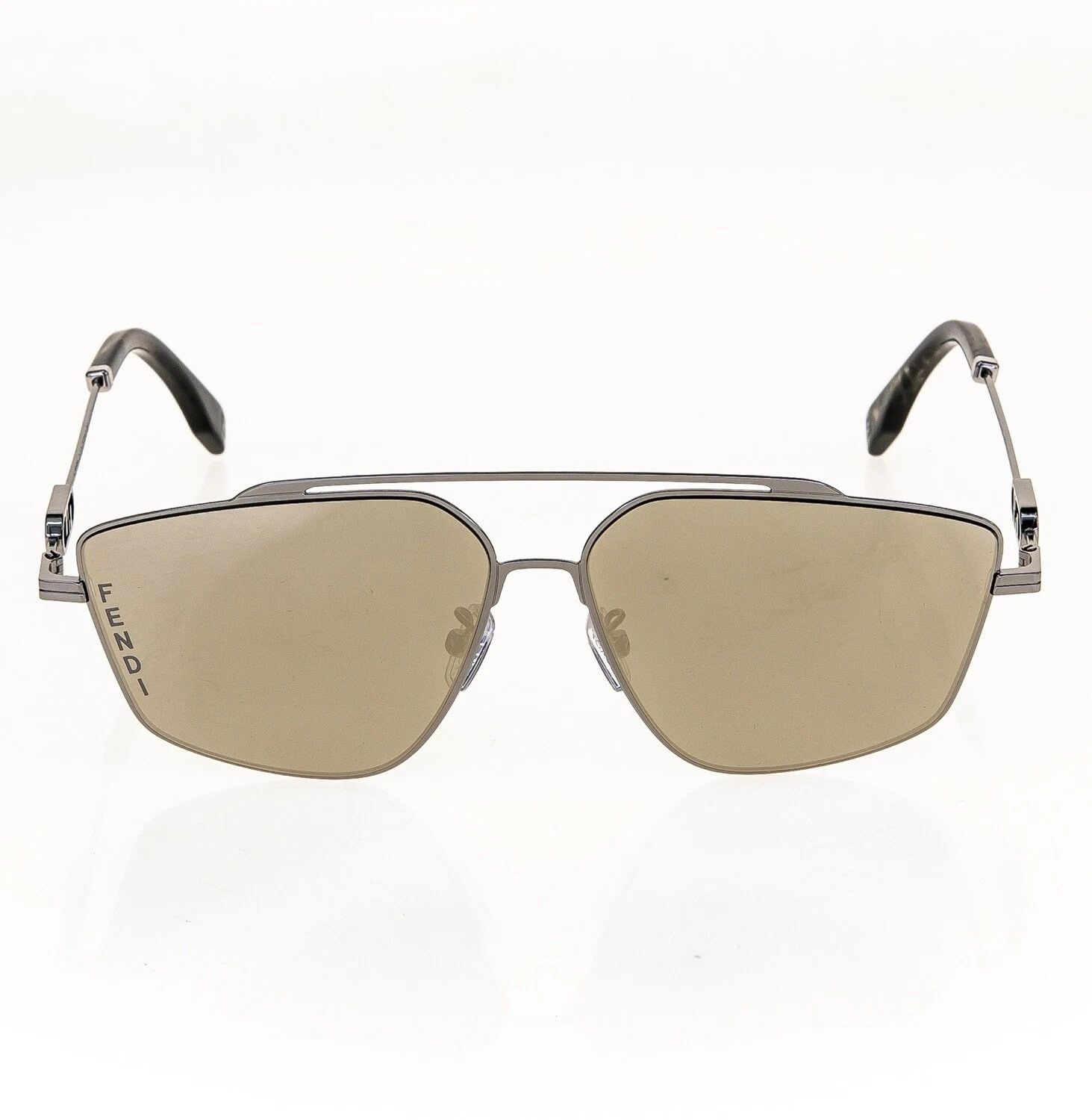 Fendi FENDI O'LOCK 40079 Ruthenium Gold FF Logo Sunglass FE40079U Size ONE SIZE - 6 Thumbnail