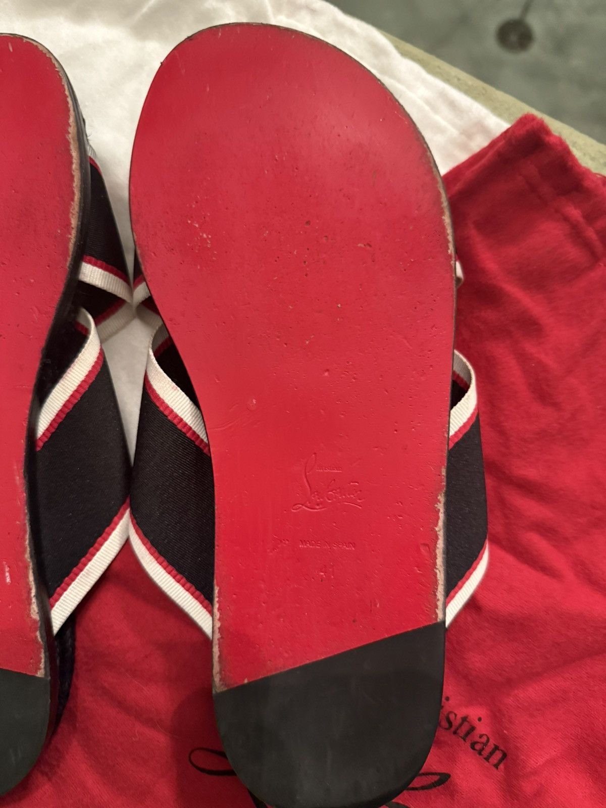 Christian Louboutin Christian Louboutin Hot Cross Bizz slides Size US 8 / EU 41 - 7 Thumbnail