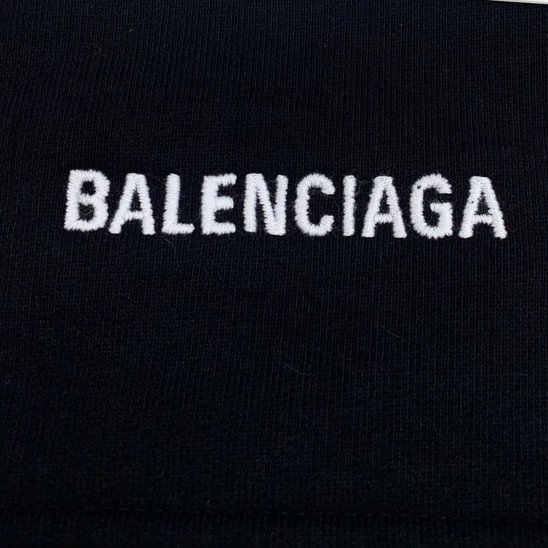 Balenciaga Balenciaga size M Black logo monogrammed embroidered cotto Size 24" / US 00 / IT 34 - 5 Thumbnail