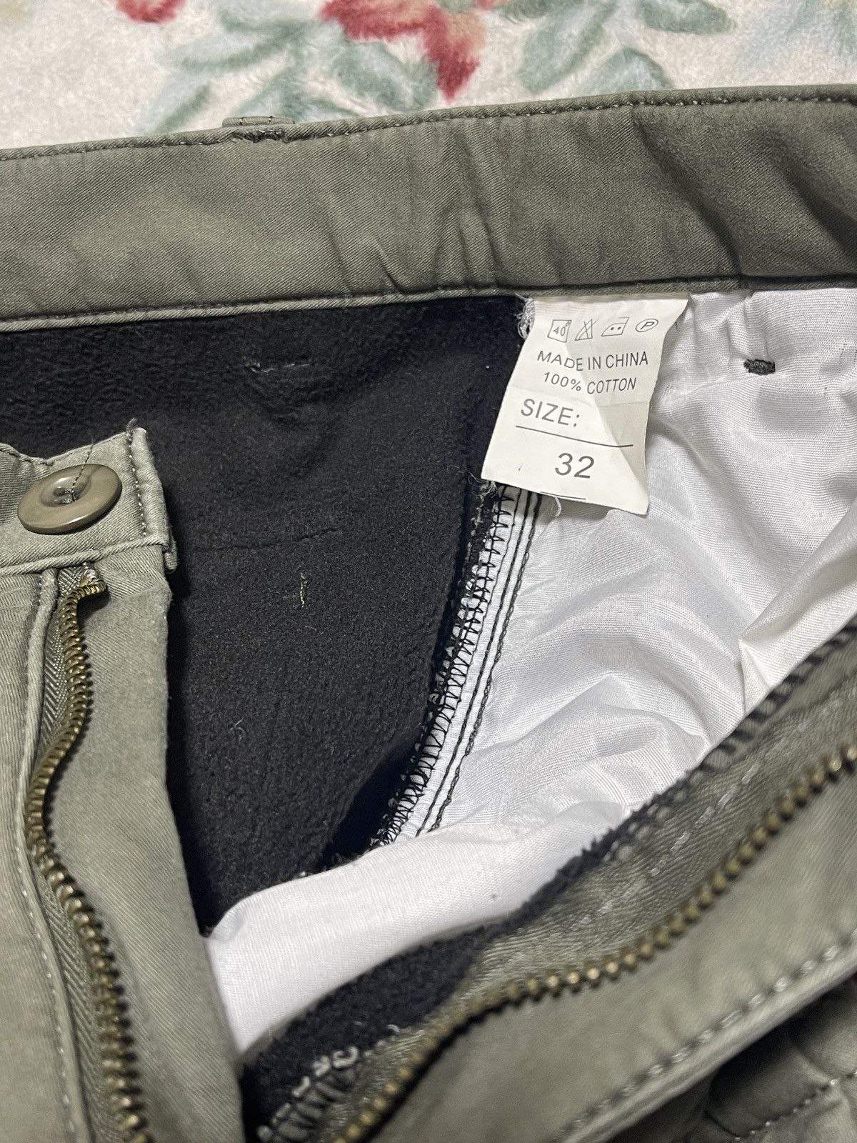 Japanese Brand Green olive Multipoket Cargo pants Y2k Baggy Size US 32 / EU 48 - 8 Thumbnail