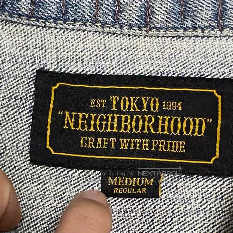 Neighborhood Neighborhood Oiled Water Washed Denim Jacket Size US M / EU 48-50 / 2 - 5 Thumbnail