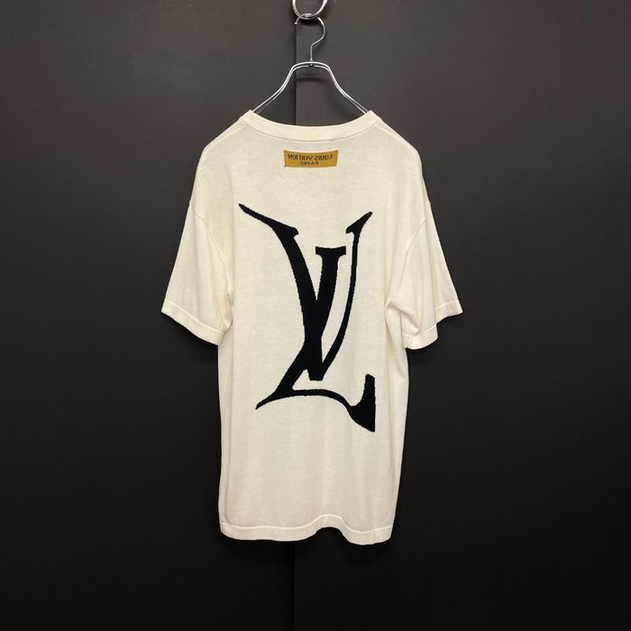 LOUIS VUITTON 2054 signature Plain Short sleeve T-shirt cotton Black