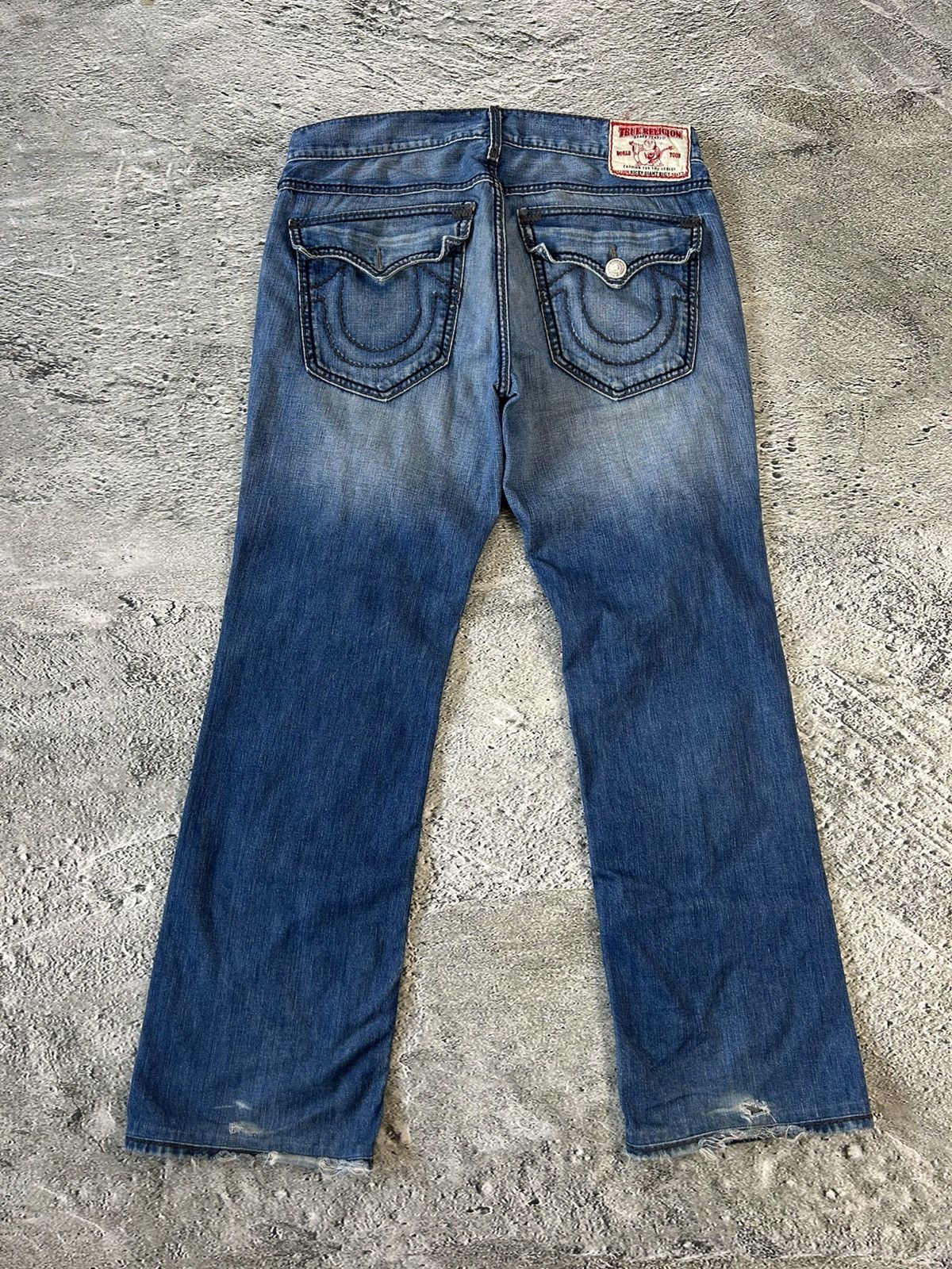 True Religion × Vintage True Religion vintage blue jeans Ricky thick stitching Y2K Size US 36 / EU 52 - 1 Thumbnail