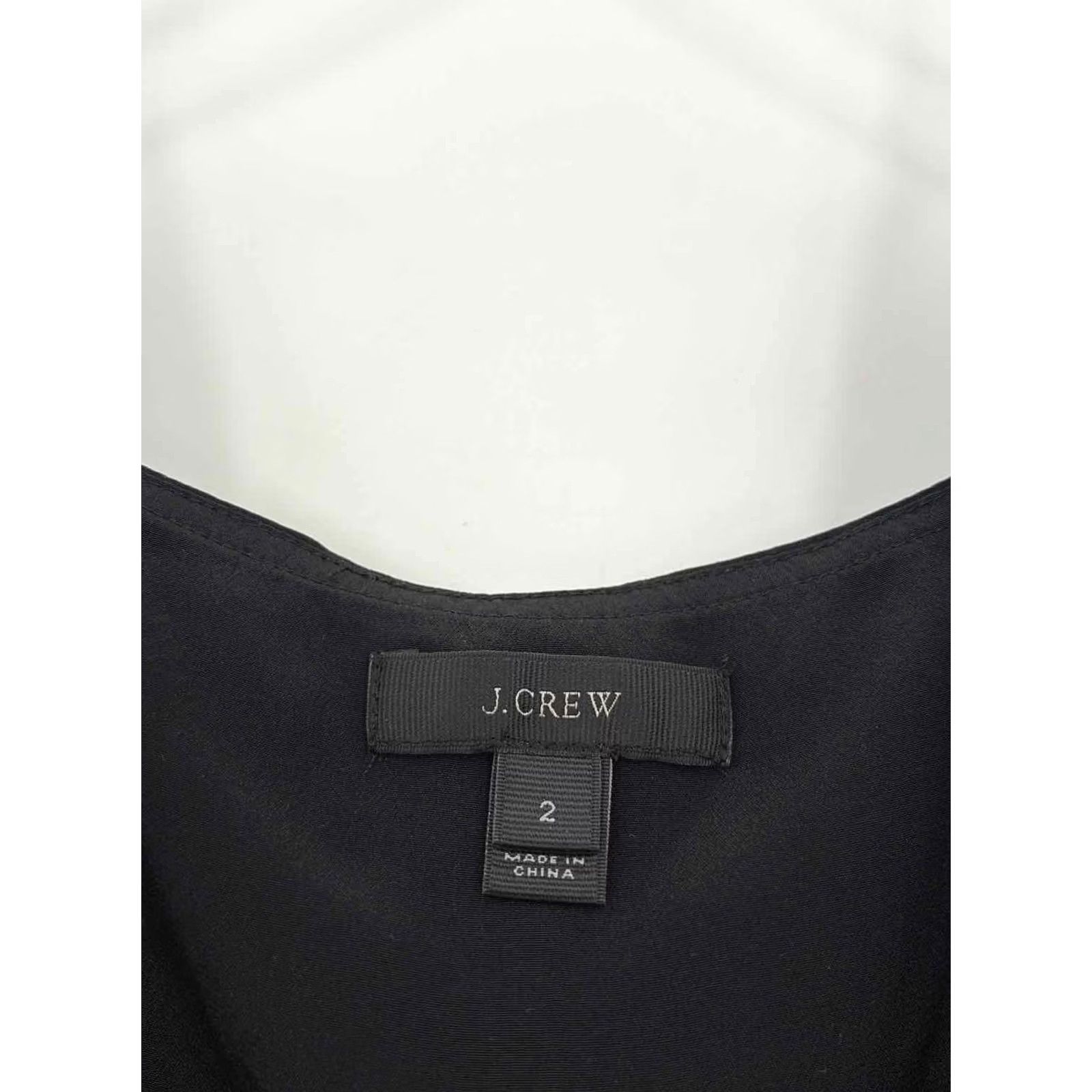 Vintage J Crew Blouse Black Size 2 Regular - Pre-Owned Women’s Clothing Size XS / US 0-2 / IT 36-38 - 3 Thumbnail