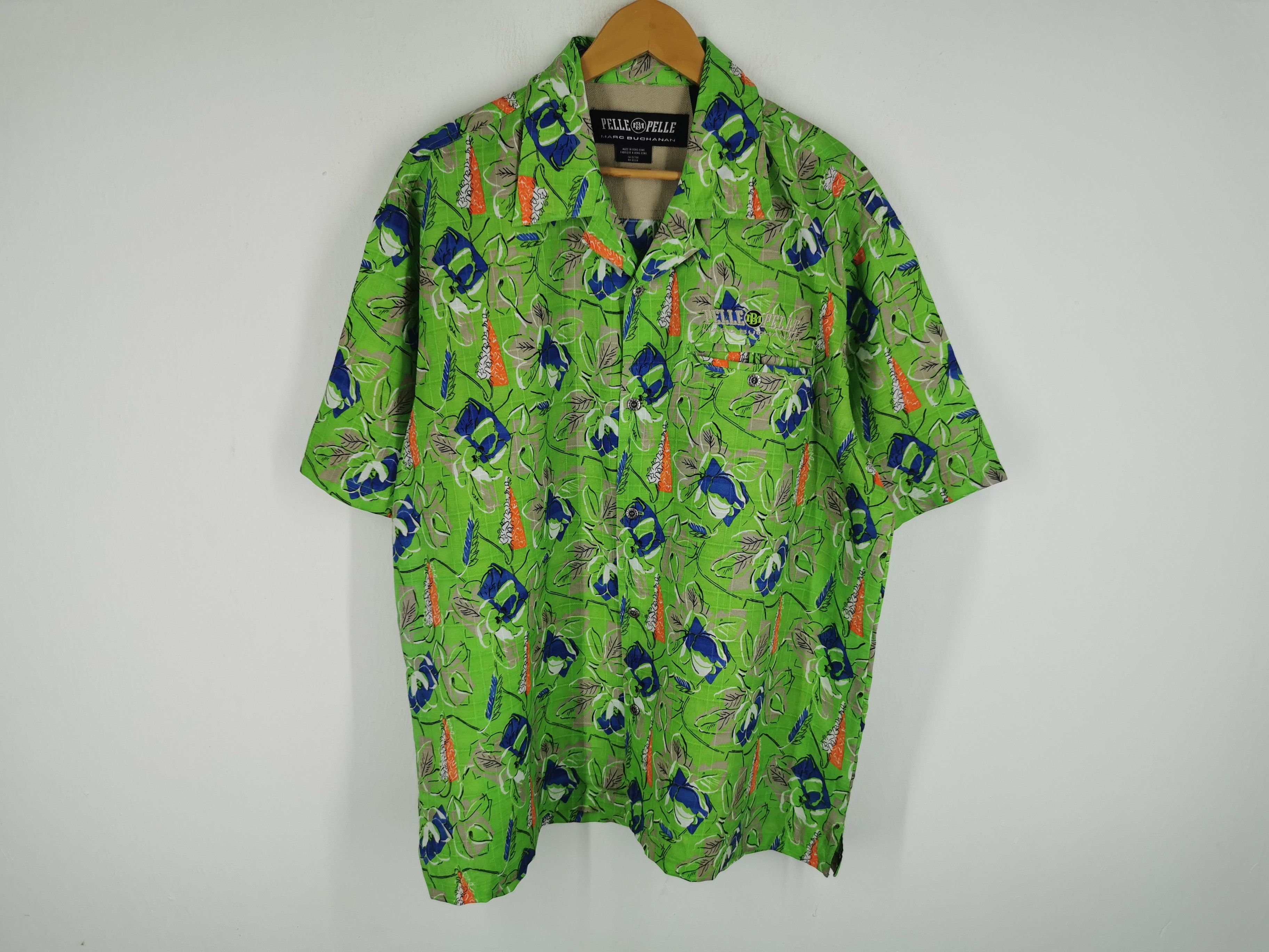 Pelle Pelle Vintage 90s Pelle Pelle Marc Buchanan Over Print Hawaii Size US L / EU 52-54 / 3 - 1 Thumbnail