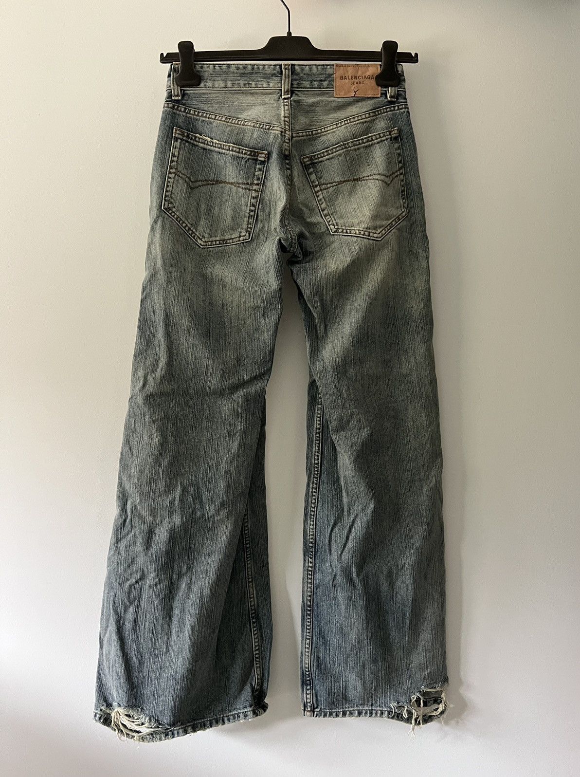 Balenciaga Balenciaga Stained Flared Jeans Size US 27 - 4 Thumbnail