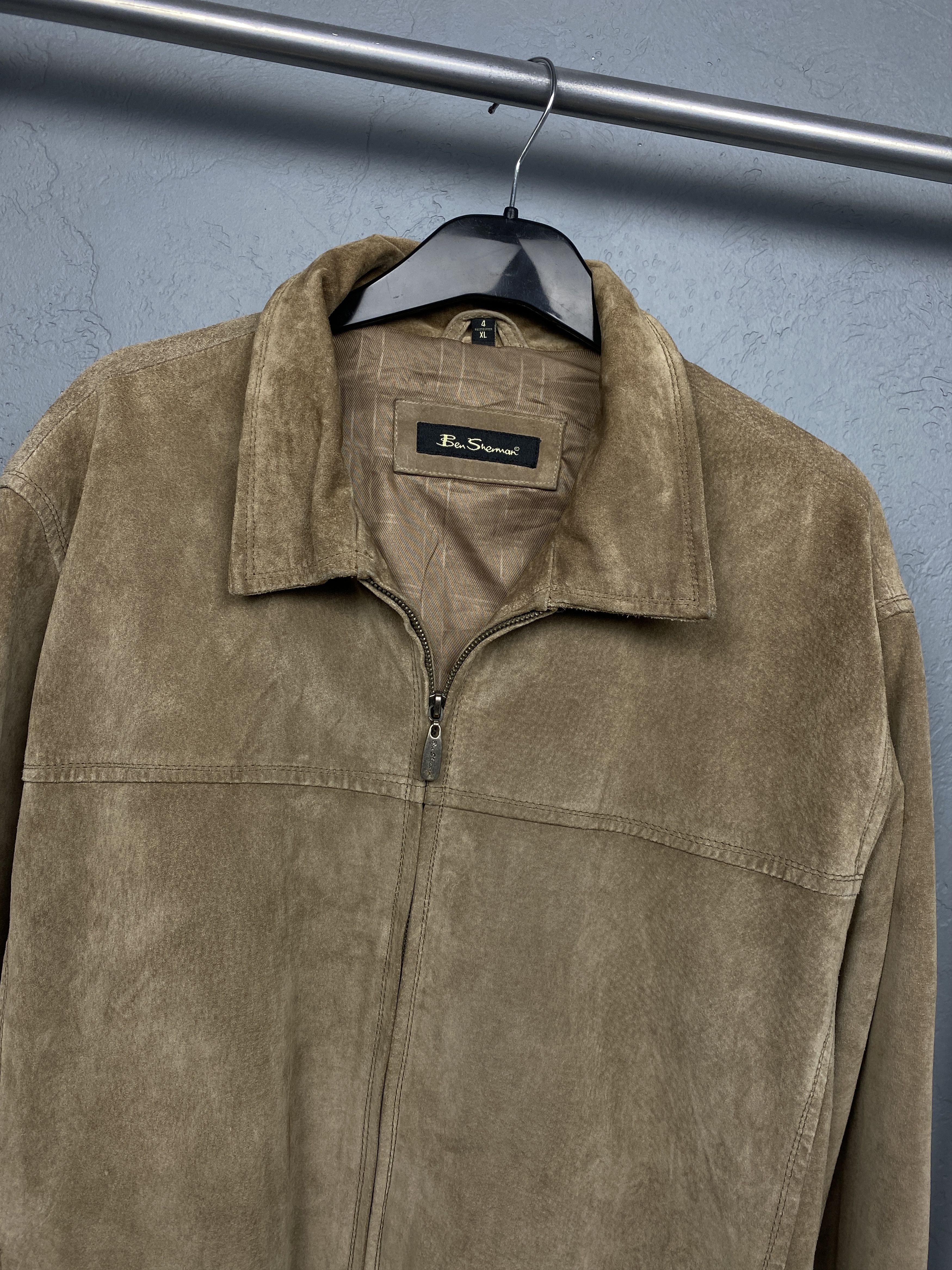 Ben Sherman Ben Sherman Vintage Mens Leather Jacket Size US XL / EU 56 / 4 - 2 Thumbnail