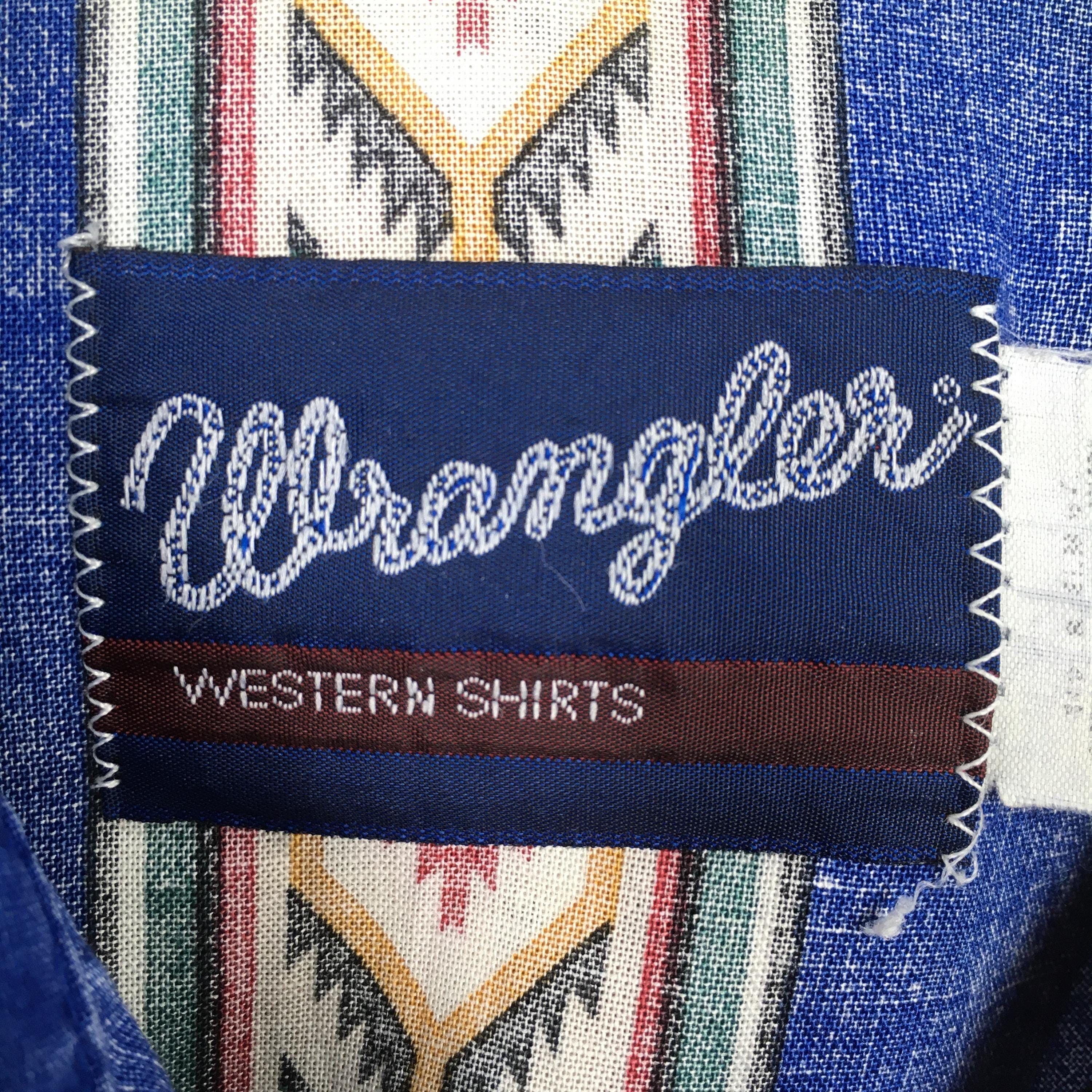 Wrangler Vintage 80s Wrangler Aztec Navajo Western Rodeo Shirt Medium Size US M / EU 48-50 / 2 - 5 Thumbnail