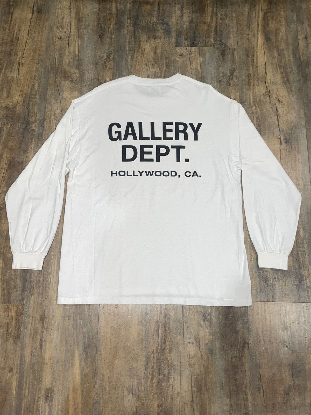 image of Gallery Dept Souvenir Logo White L/s Tee, Men's (Size Large)