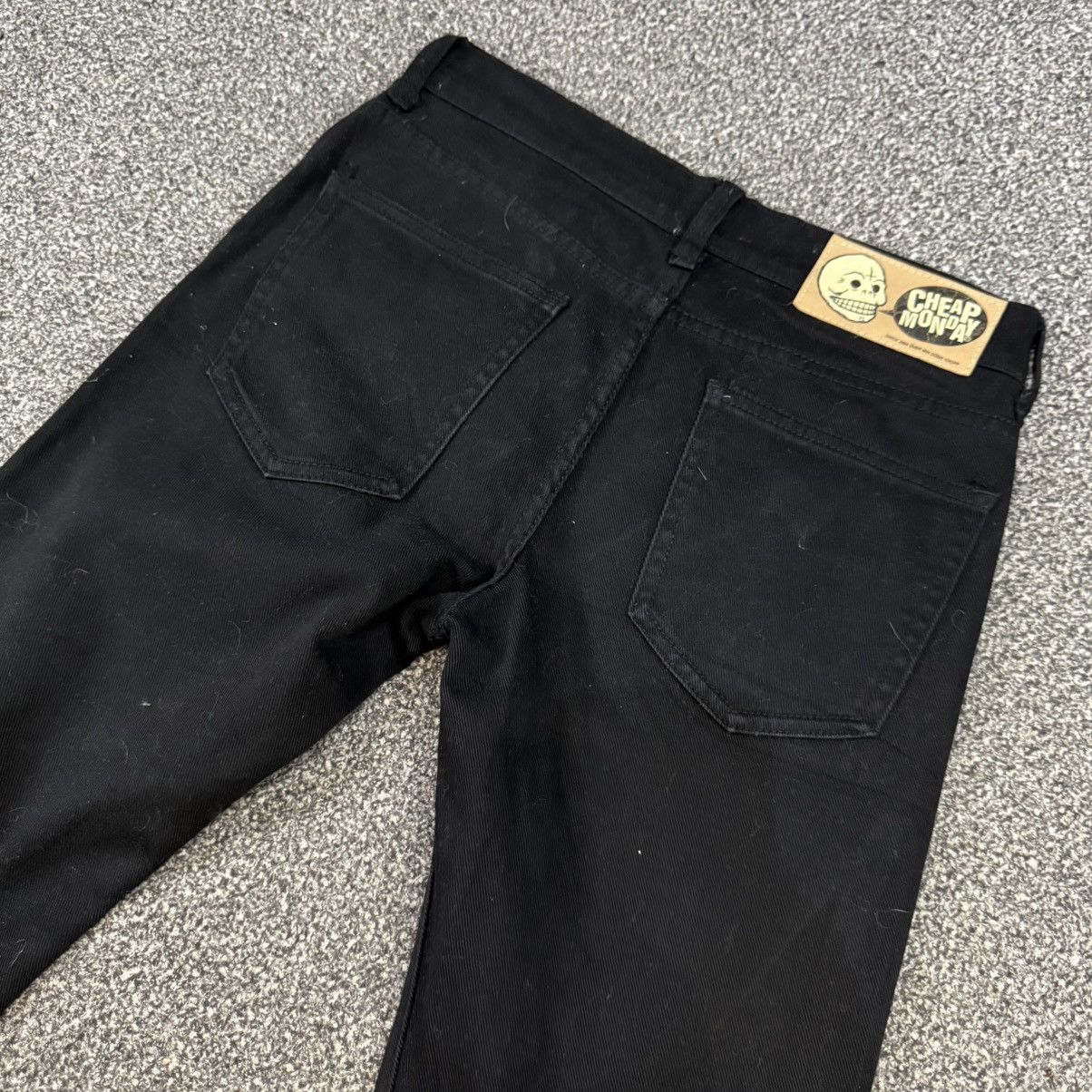 If Six Was Nine 🔥🇯🇵Japanese Archive Black Punk Cheap Monday Streetwear Denim Size US 30 / EU 46 - 5 Thumbnail