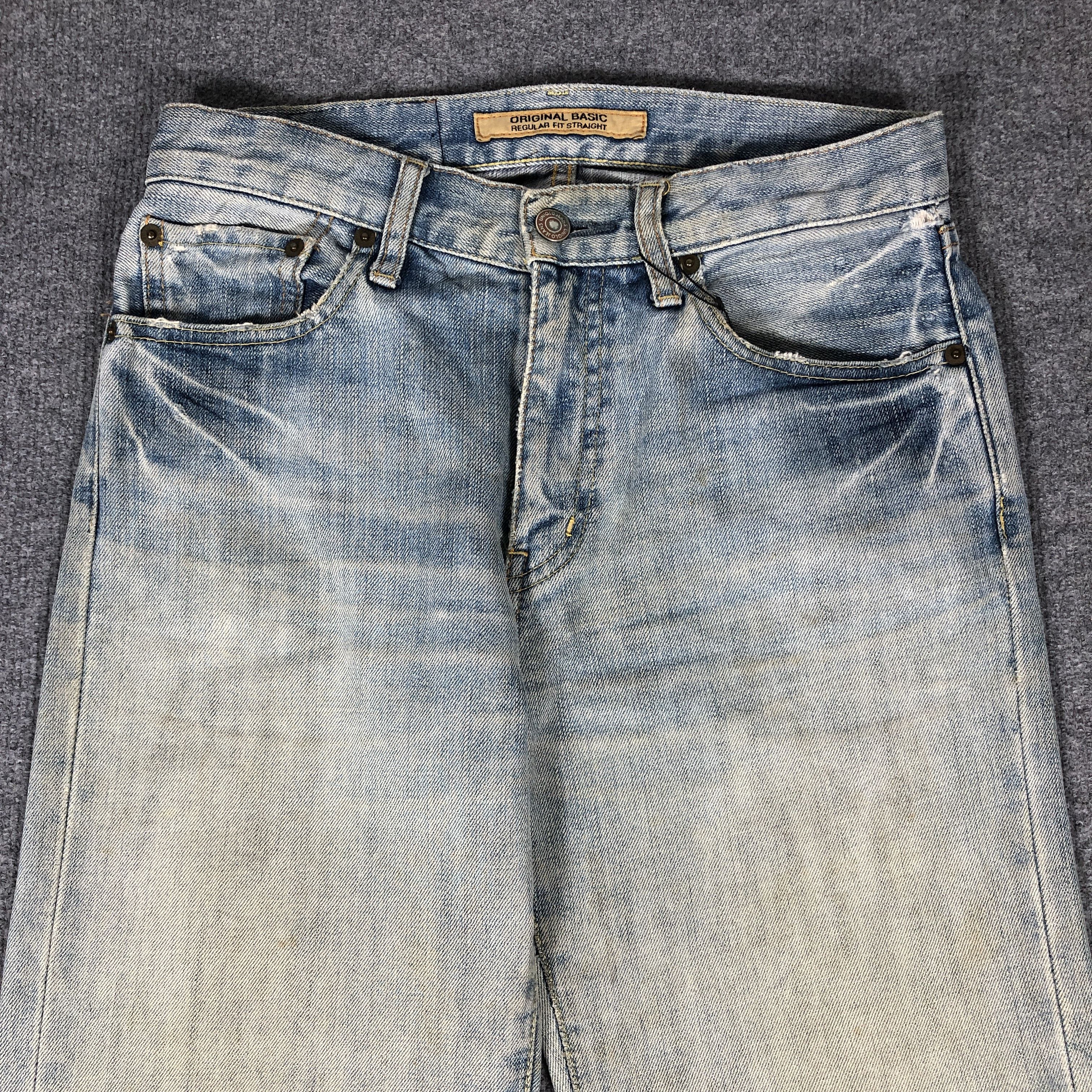 Japanese Brand × Uniqlo Uniqlo Regular Straight Jeans L1223 Size US 29 - 2 Thumbnail