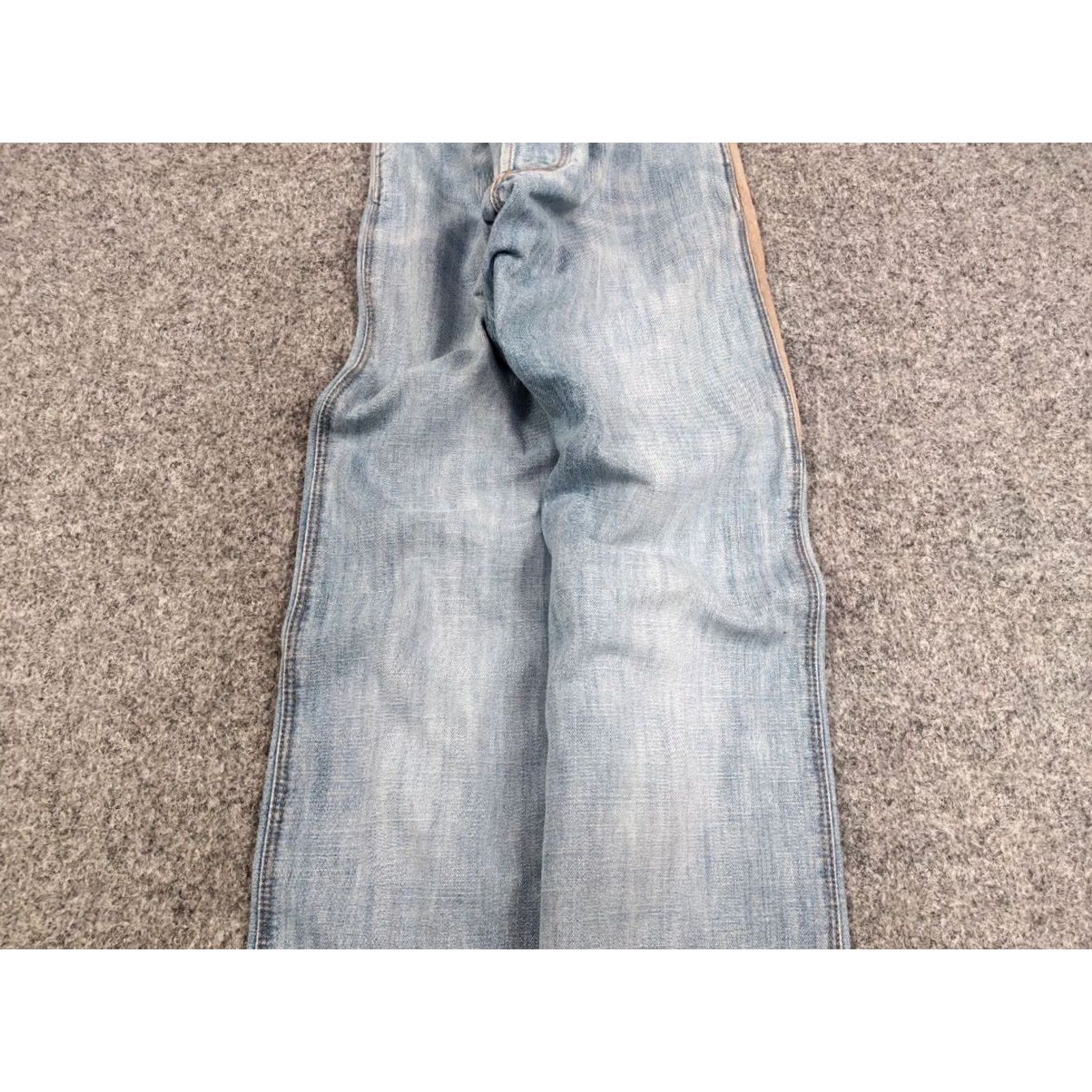 Denime VINTAGE Decauville x sixty Jeans 90s Blue Patchwork Denim Jeans Mens Regular 30x34 Blue Patchwork Jeans 90s Decauville x sixty Mens Jeans Size US 31 - 7 Thumbnail