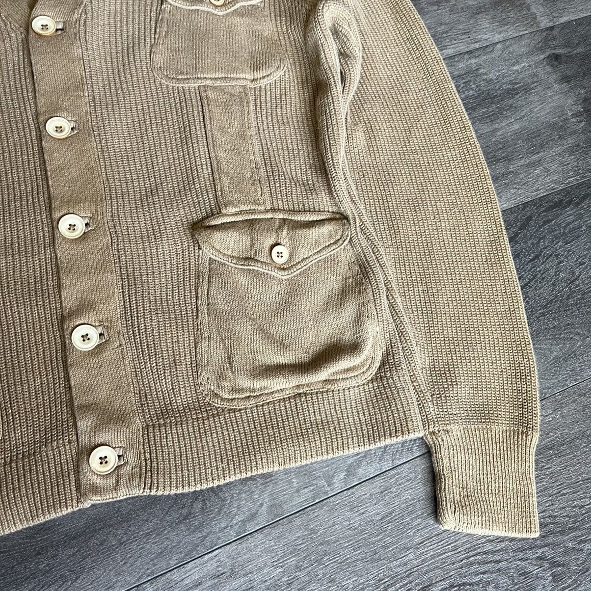 Polo Ralph Lauren Vintage 1990s Polo Ralph Lauren Cardigan Linen Sweater Camel Size US L / EU 52-54 / 3 - 3 Thumbnail