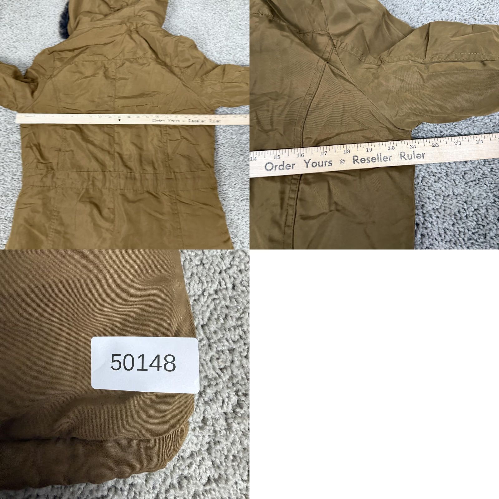 Vintage VINTAGE? Greenlander Coat Womens Large Brown Hooded Faux Fur Parka Full Zip Pockets Size L / US 10 / IT 46 - 9 Thumbnail