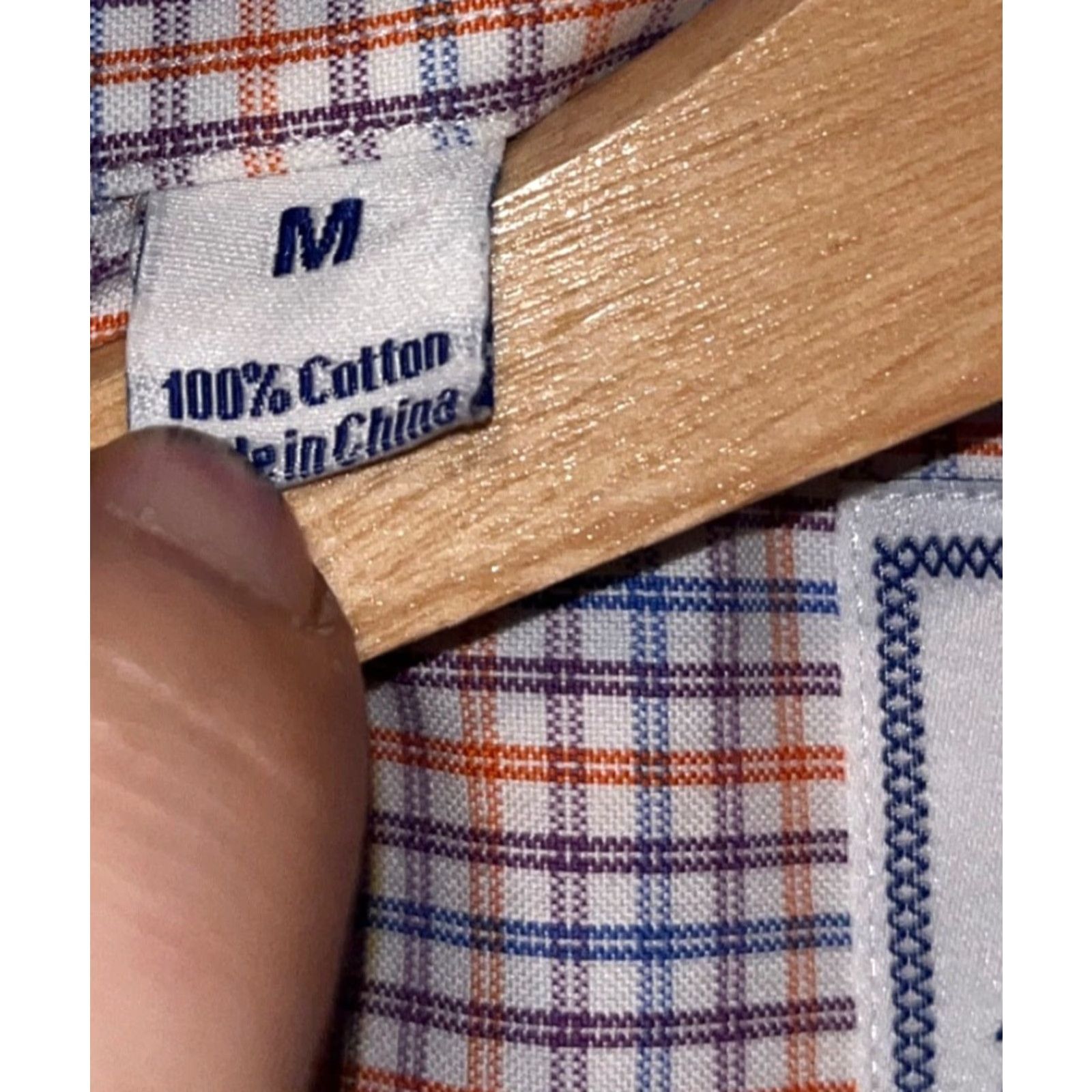 David Donahue David Donahue Toast Brushed Plaid Shirt Mens M Cotton Twill Button-Up Long Sleeve Shirt Multicolor Open Collar M Size US M / EU 48-50 / 2 - 6 Thumbnail