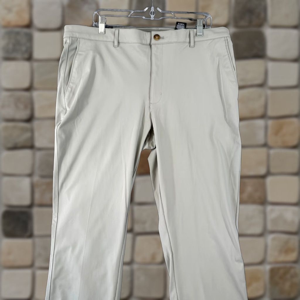 Vintage Greg Norman Pants Mens 38x32 Crusted Gravel Green Classic Stretch Golf Chino NWT Size US 38 / EU 54 - 1 Thumbnail