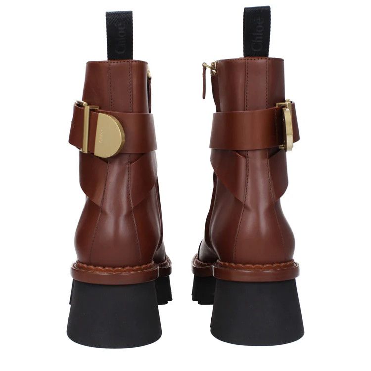 Chloe ob1o1e1024 Leather Ankle Boots in Brown Size US 6 / IT 36 - 5 Thumbnail