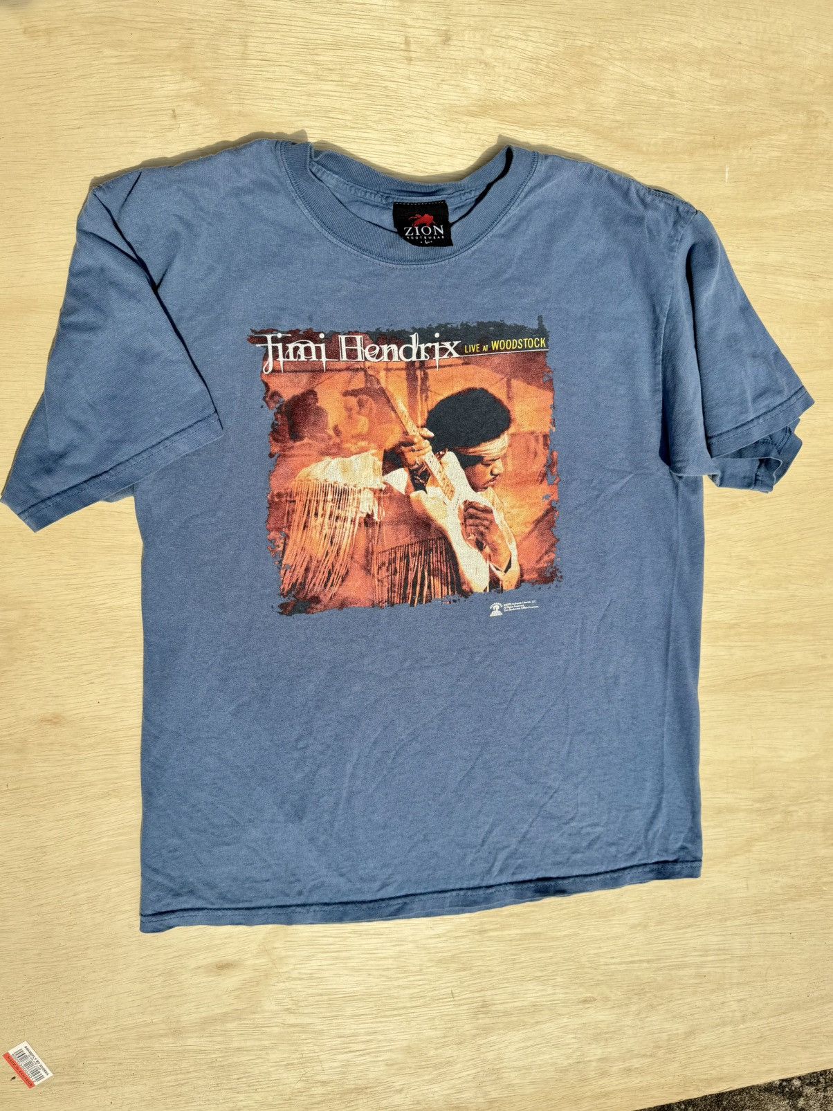 Band Tees × Rap Tees × Zion Rootswear 1999 Jimi Hendrix Live At Woodstock Zion Vintage Rap T-Shirt Size US L / EU 52-54 / 3 - 1 Thumbnail