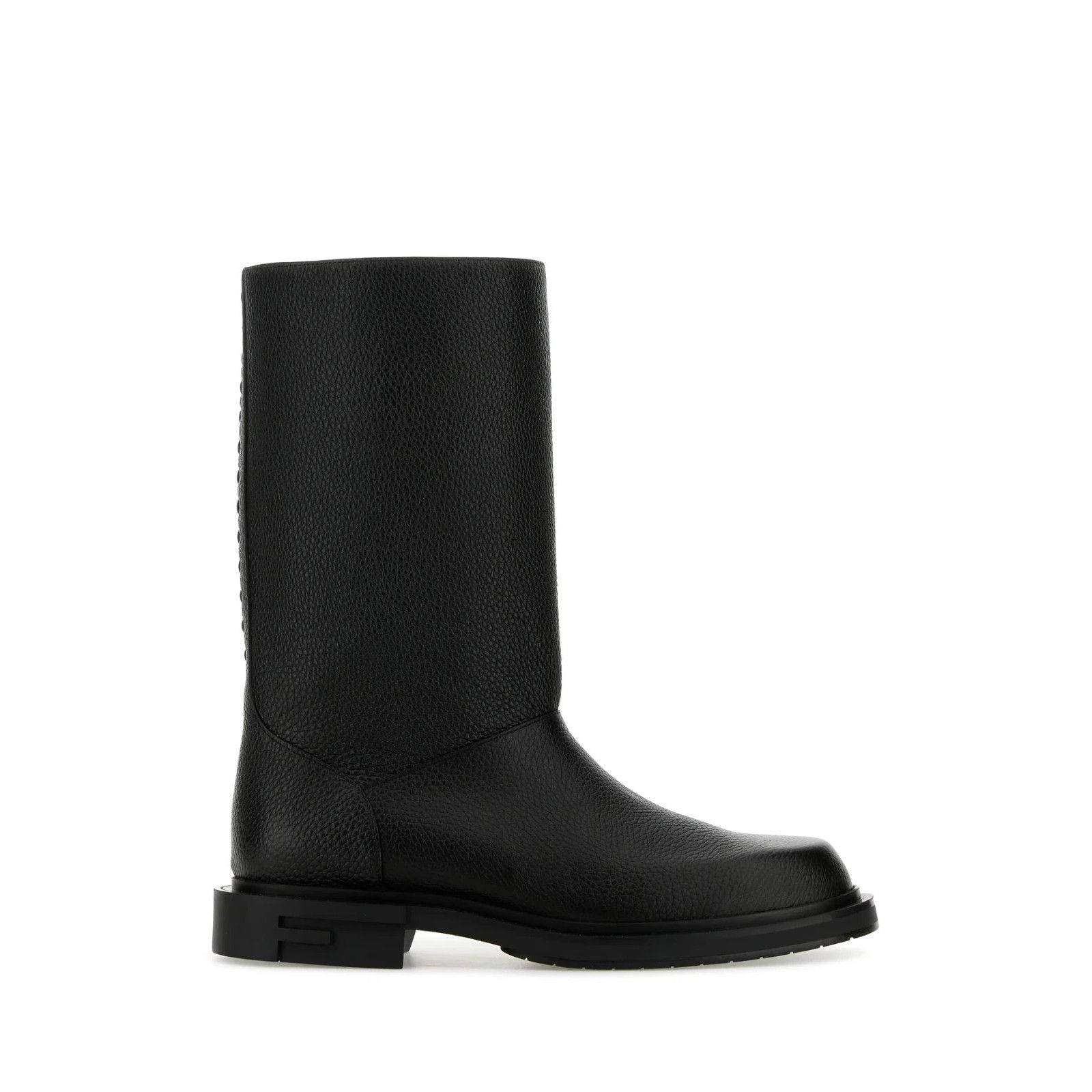 FENDI Frame Black Leather Boots New And Authentic (Euro Size