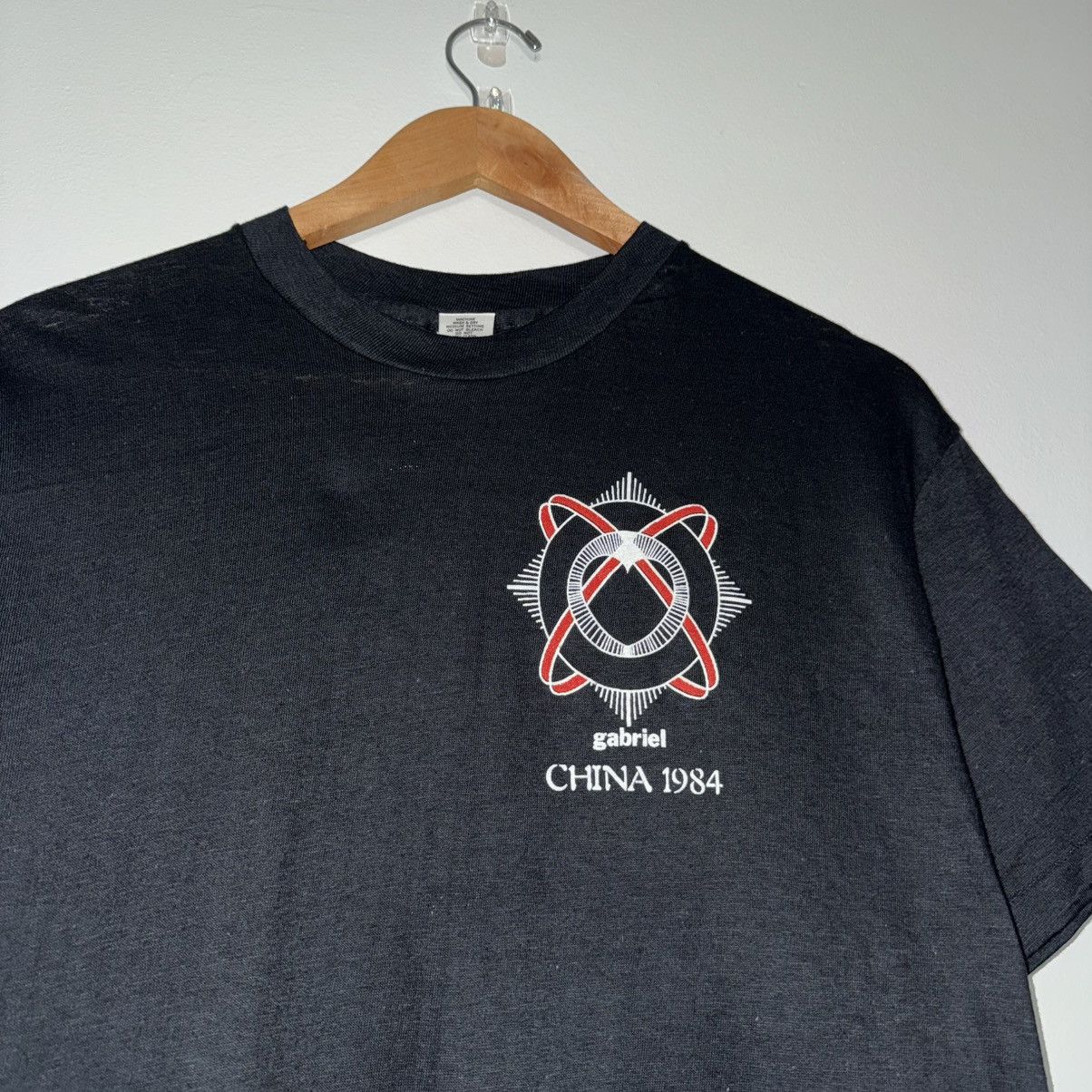 Band Tees × Vintage VINTAGE 1984 PETER GABRIEL CHINA TOUR RARE 80s BAND TEE Size US L / EU 52-54 / 3 - 7 Thumbnail