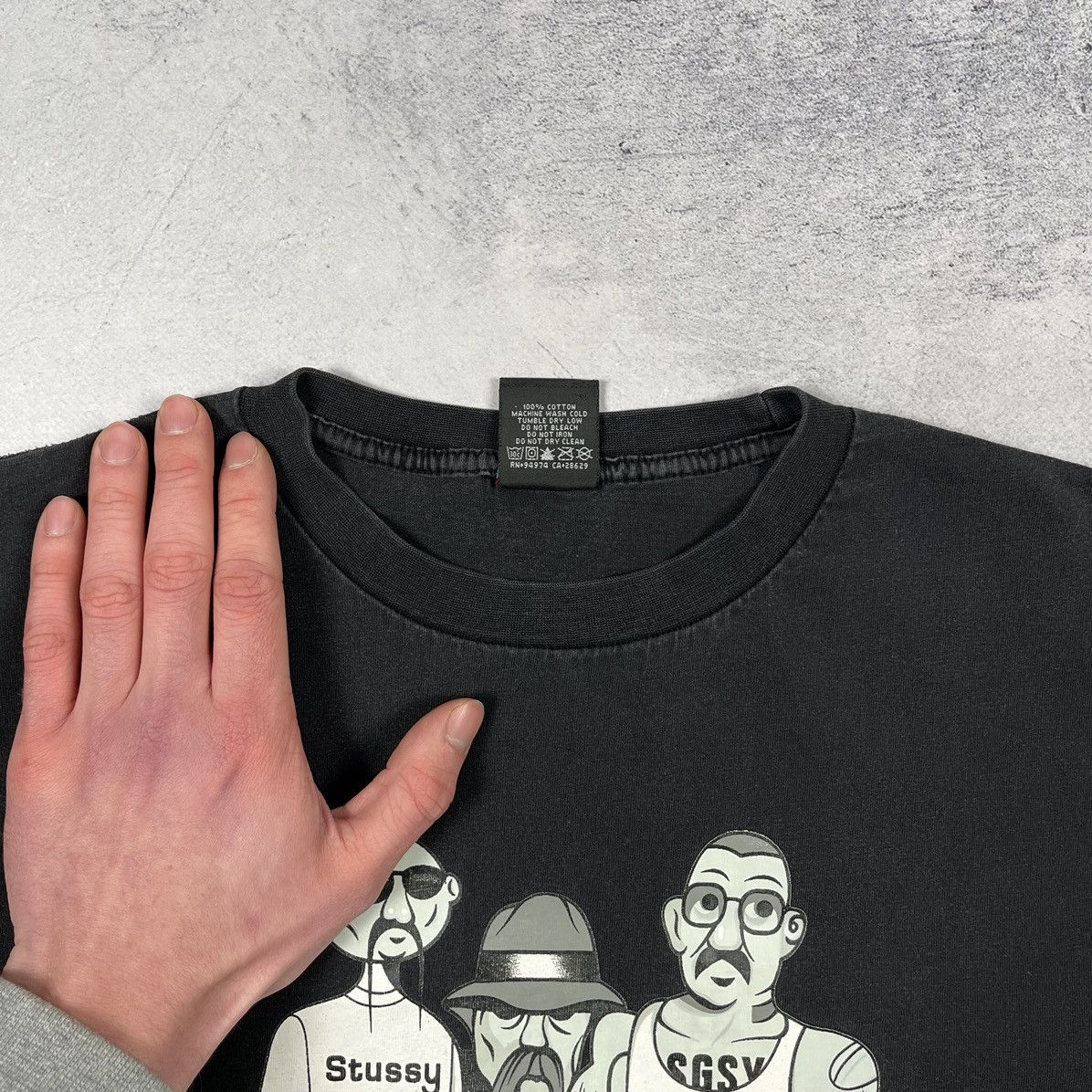 Stussy Vintage Stussy x Mr. Cartoon Custonase Tattoo T Shirt 2000’s Size US L / EU 52-54 / 3 - 13 Thumbnail