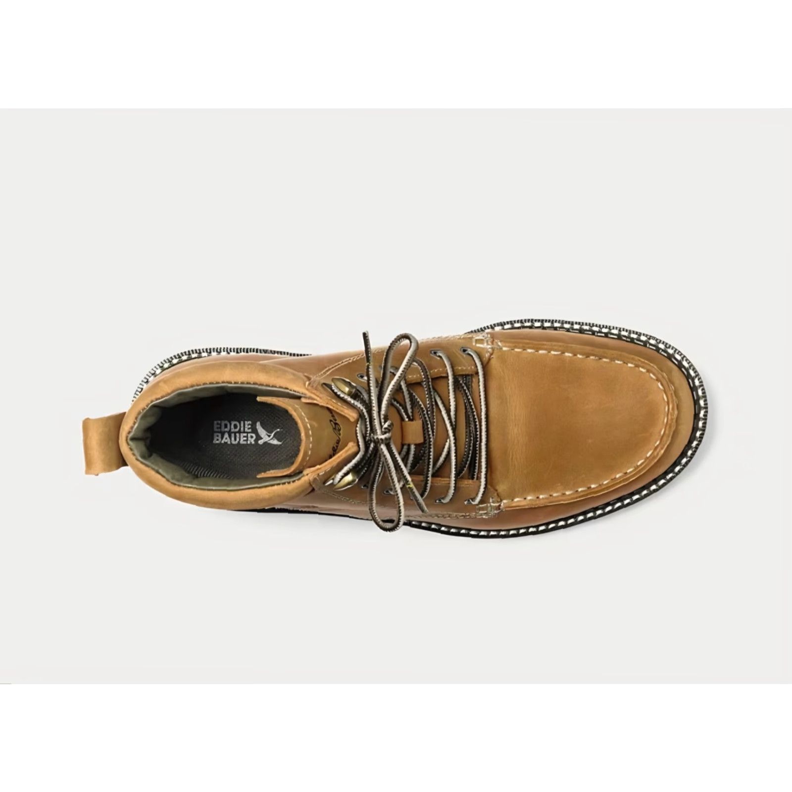 Eddie Bauer VINTAGE not applicable: Eddie Bauer Severson Brown Leather Lace Up Moc Boots Men US 13 Brown Leather Lace Up Moc Boots Men US 13 Size US 13 / EU 46 - 2 Thumbnail