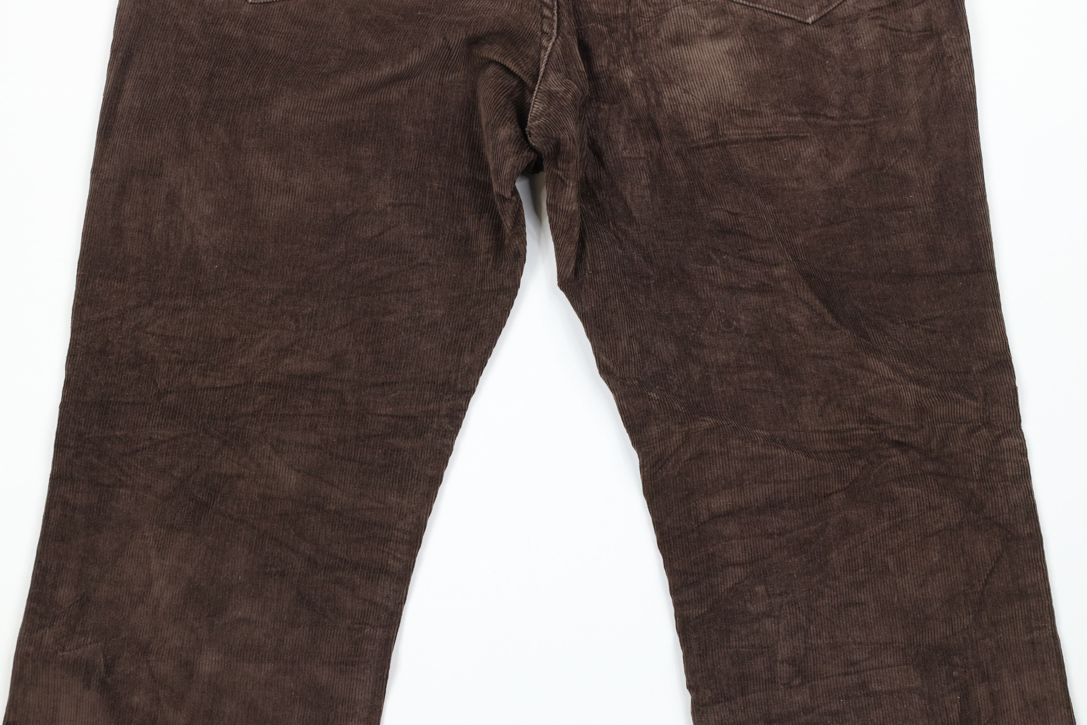 Lee × Vintage Vintage 70s Lee Leg Bell Bottoms Corduroy Pants Brown USA Size 34 - 9 Thumbnail