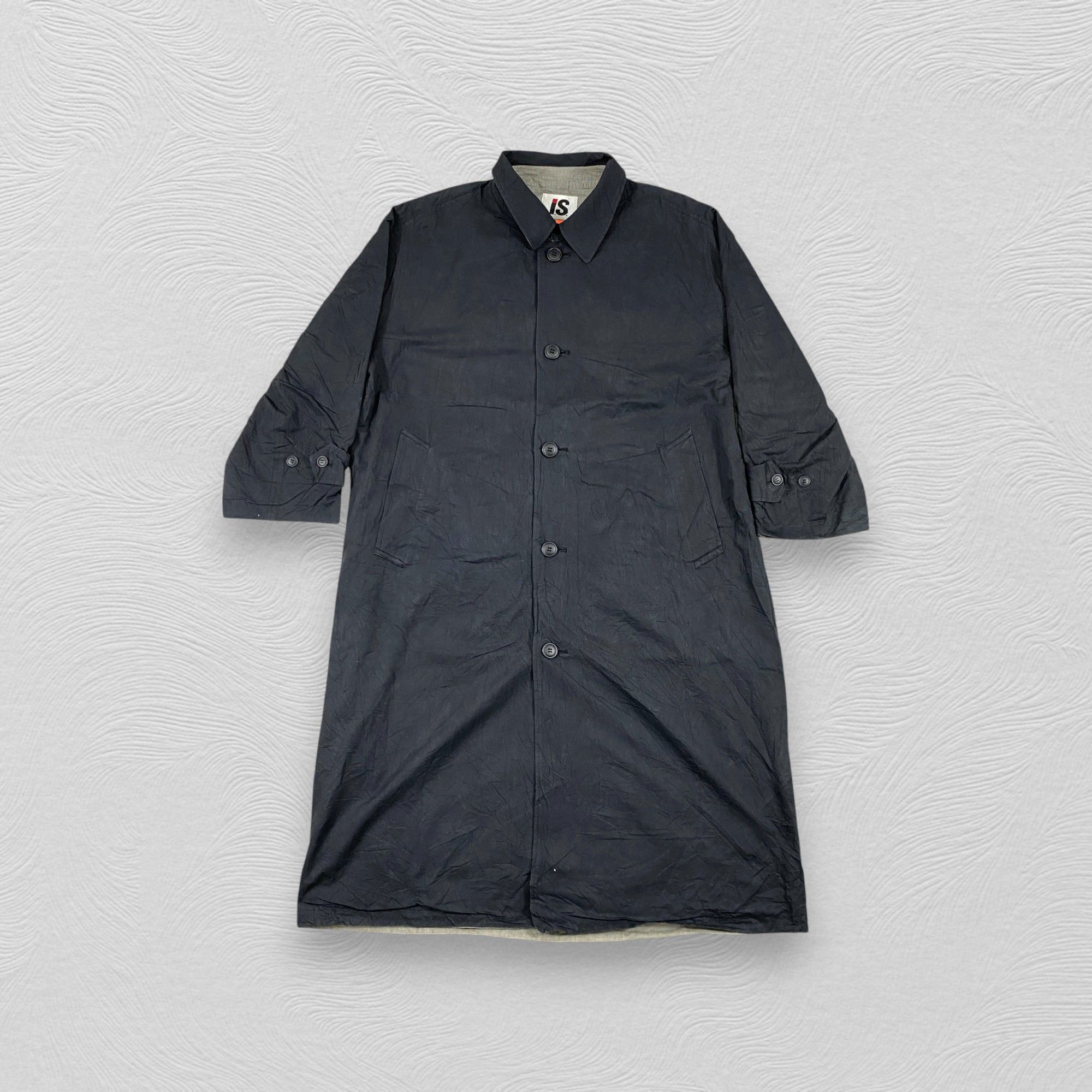Homme Plisse Issey Miyake Vintage Issey Miyake Long Trench Coat - J351 Size US L / EU 52-54 / 3 - 1 Thumbnail