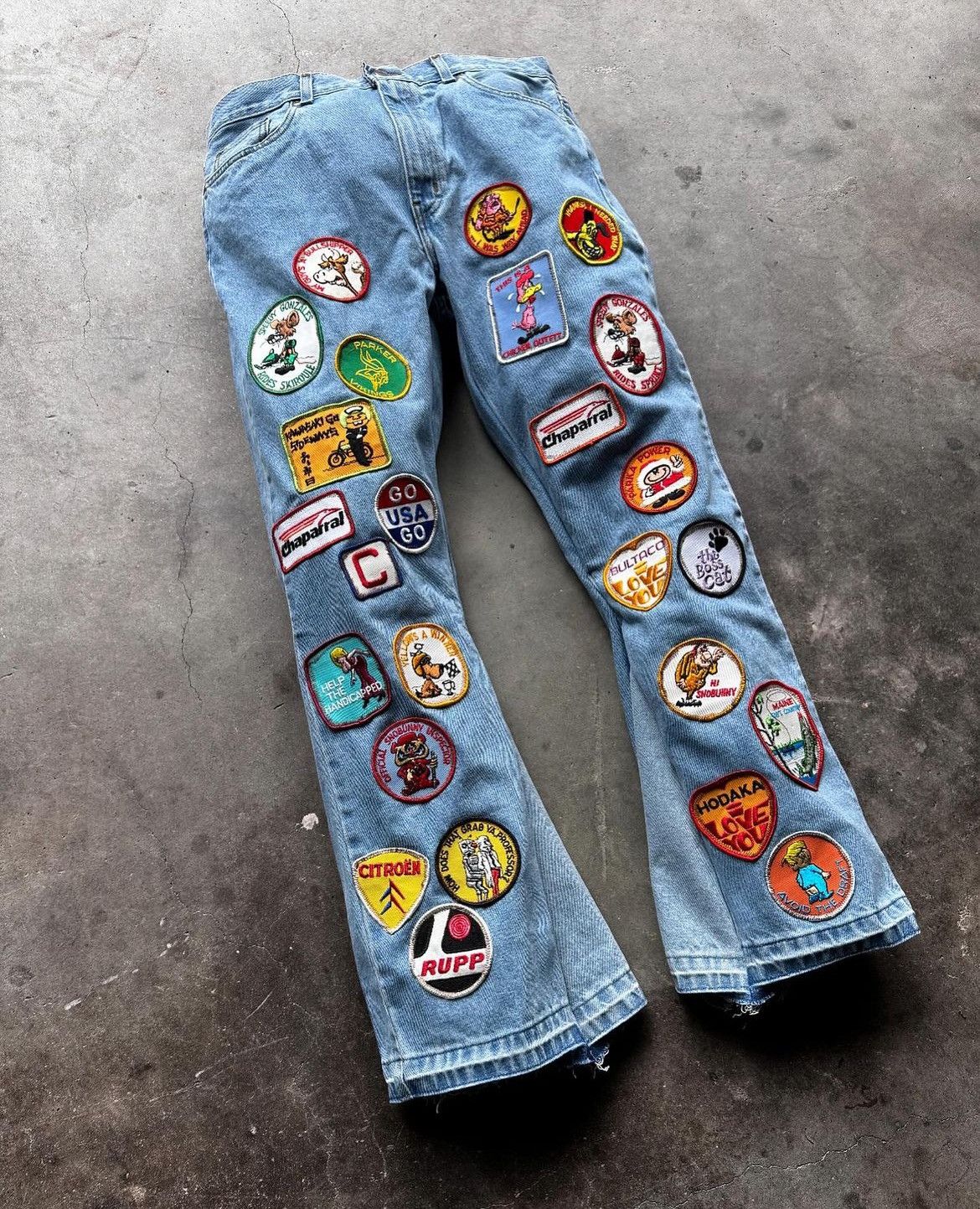 Other Rich Studios Rummage Sale Patchwork Flared Denim Size 40 Size US 40 / EU 56 - 5 Thumbnail