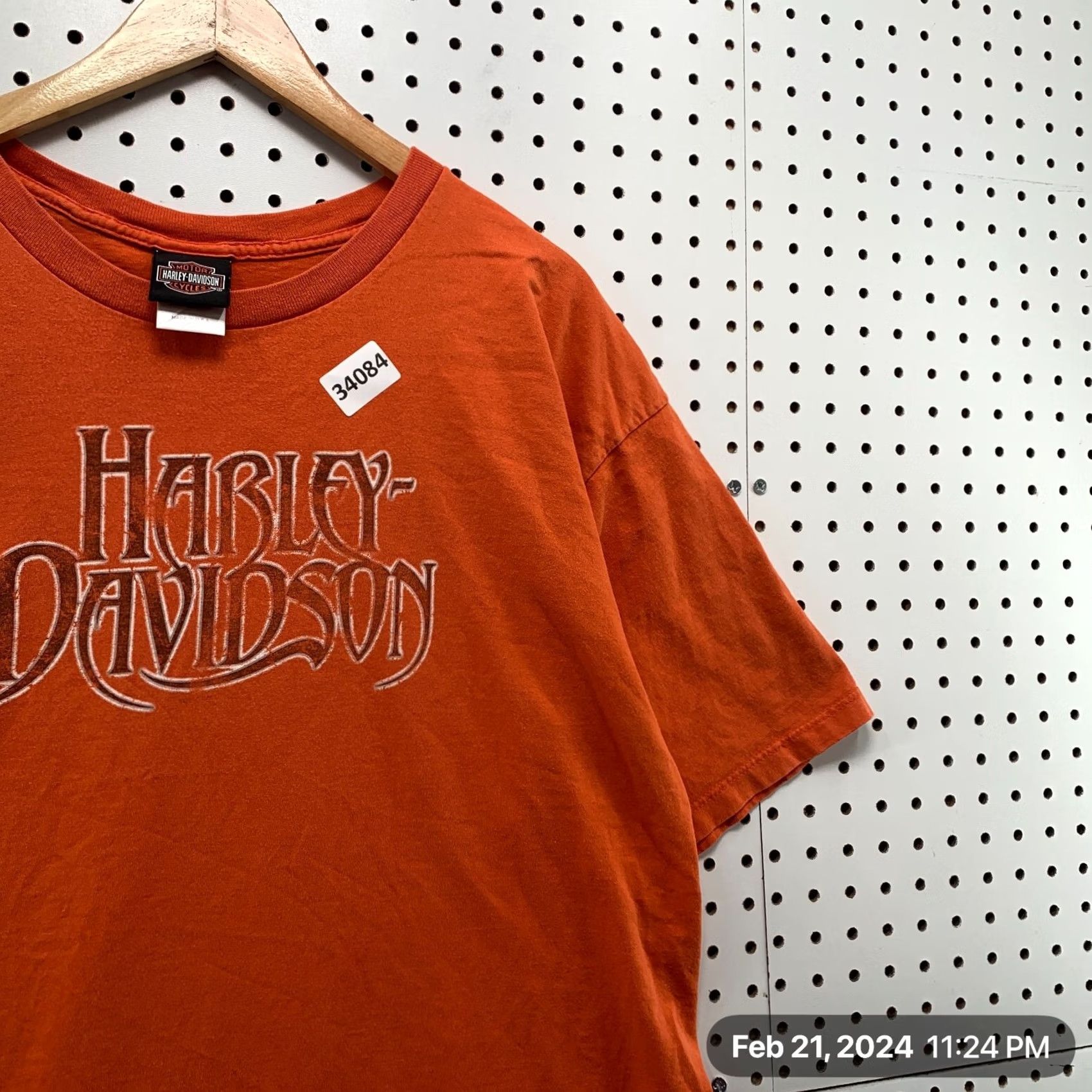 Harley Davidson Harley Davidson Motorcycle Shirt Mens 2XL Orange Orland FLorida Size US XXL / EU 58 / 5 - 4 Thumbnail