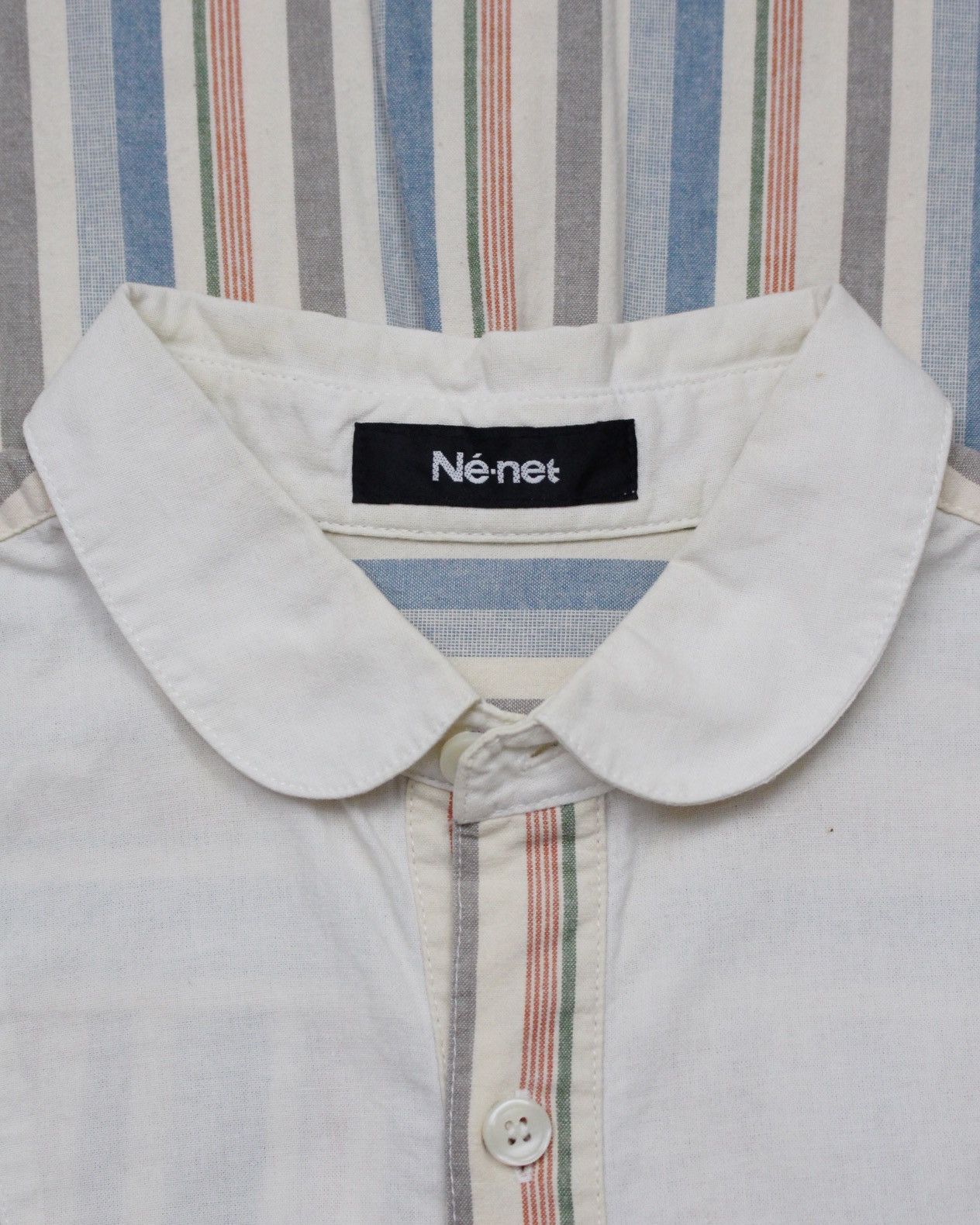 Ne-Net SS2012 NE-NET FOX BADGE STRIPED COLLAR SHIRT Size US M / EU 48-50 / 2 - 4 Thumbnail