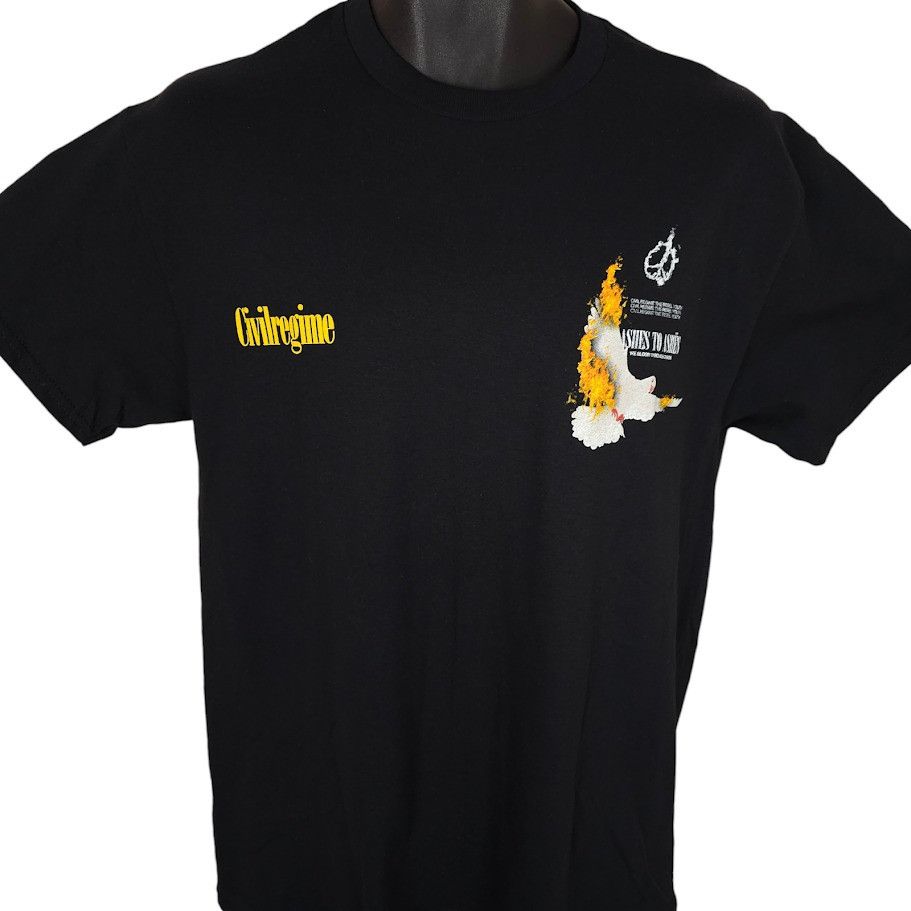 Civil Regime Civil Regime T Shirt Mens Size Medium Black World On Fire Size US M / EU 48-50 / 2 - 2 Thumbnail