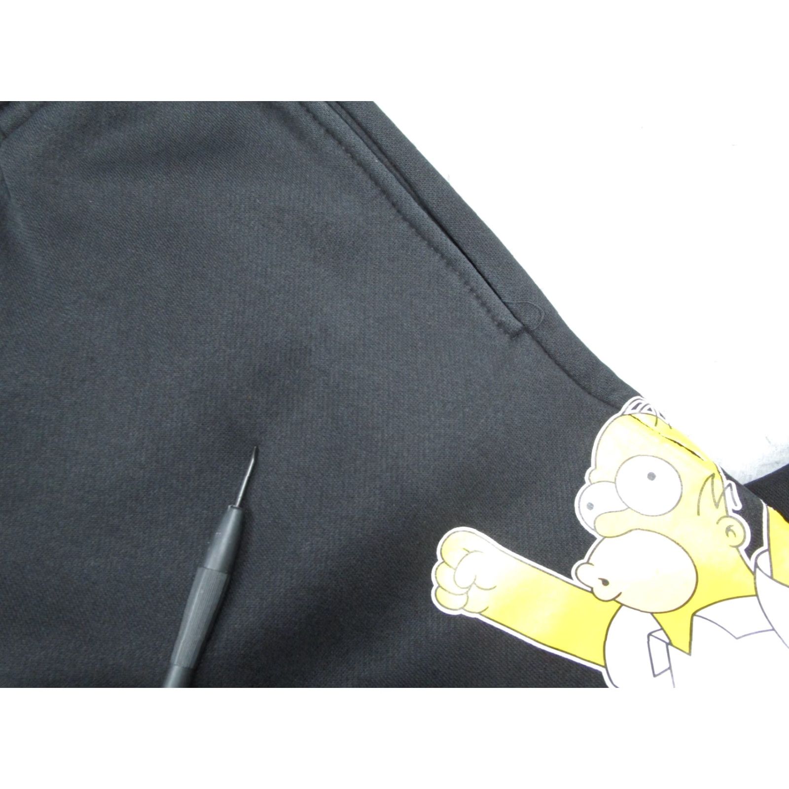 Vintage VINTAGE The Simpsons Mens Sweatpants Large Black Homer Cartoon Joggers Casual Sportswear Size US 31 - 4 Thumbnail