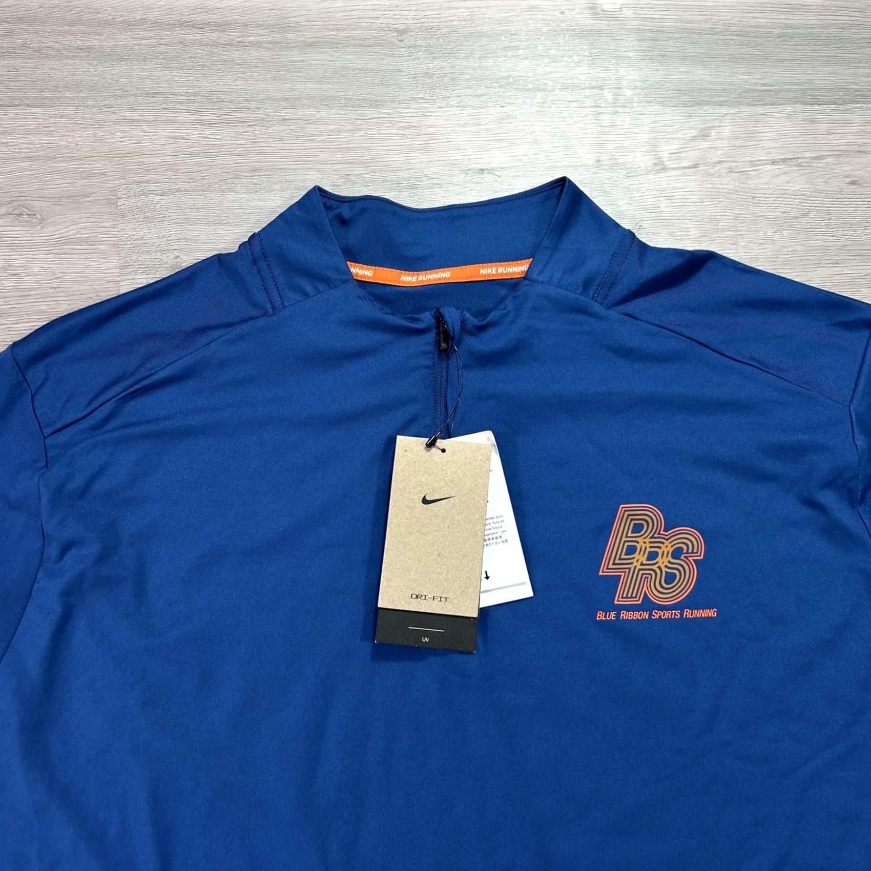 Nike Nike Dri-FIT Pullover Mens 2XL Blue BRS 1/4 Zip Running Top Raglan Long Sleeve Size US XXL / EU 58 / 5 - 3 Thumbnail