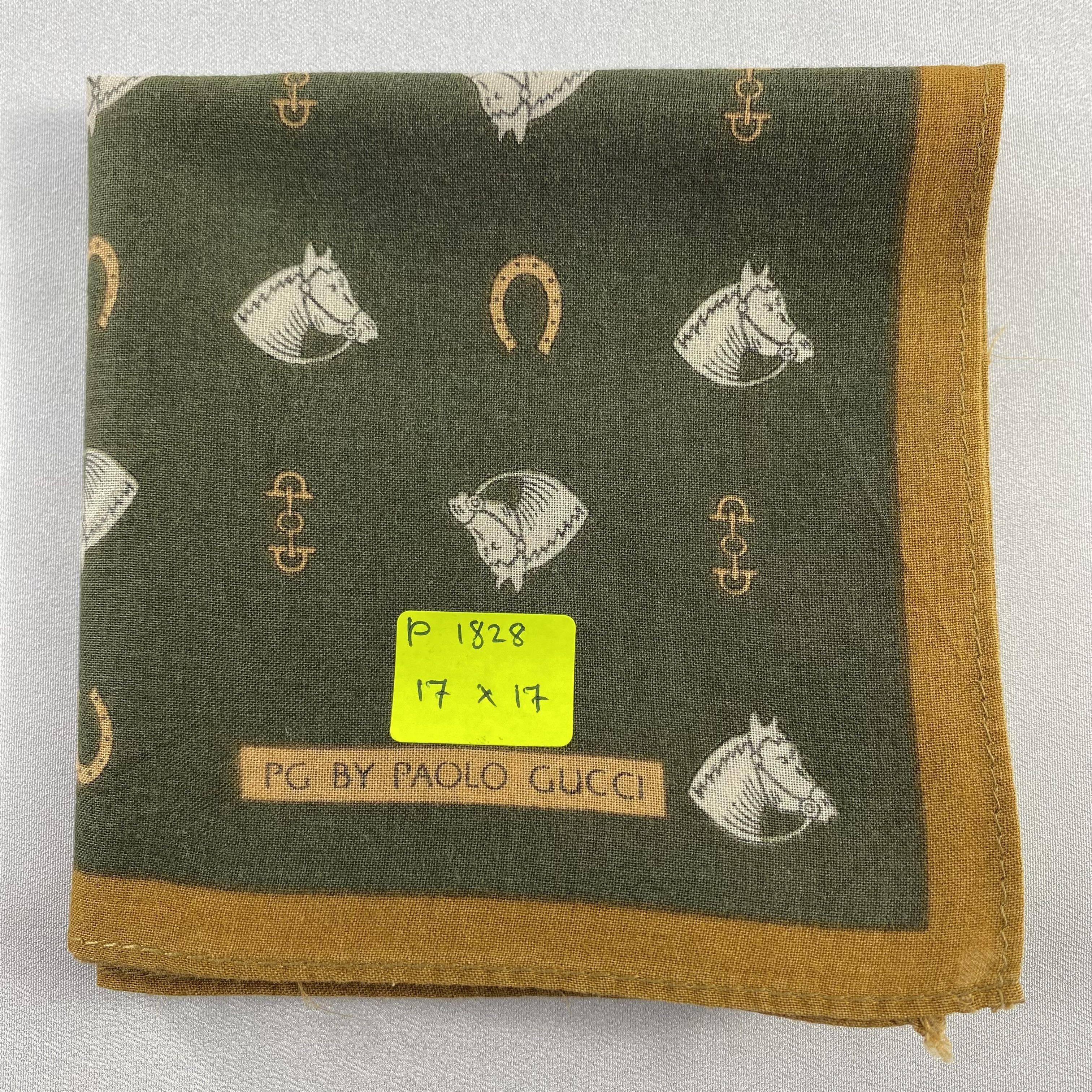 Paolo Gucci × Vintage Paolo Gucci Handkerchief / Neckerchief / Bandana-P1828 Size ONE SIZE - 5 Thumbnail