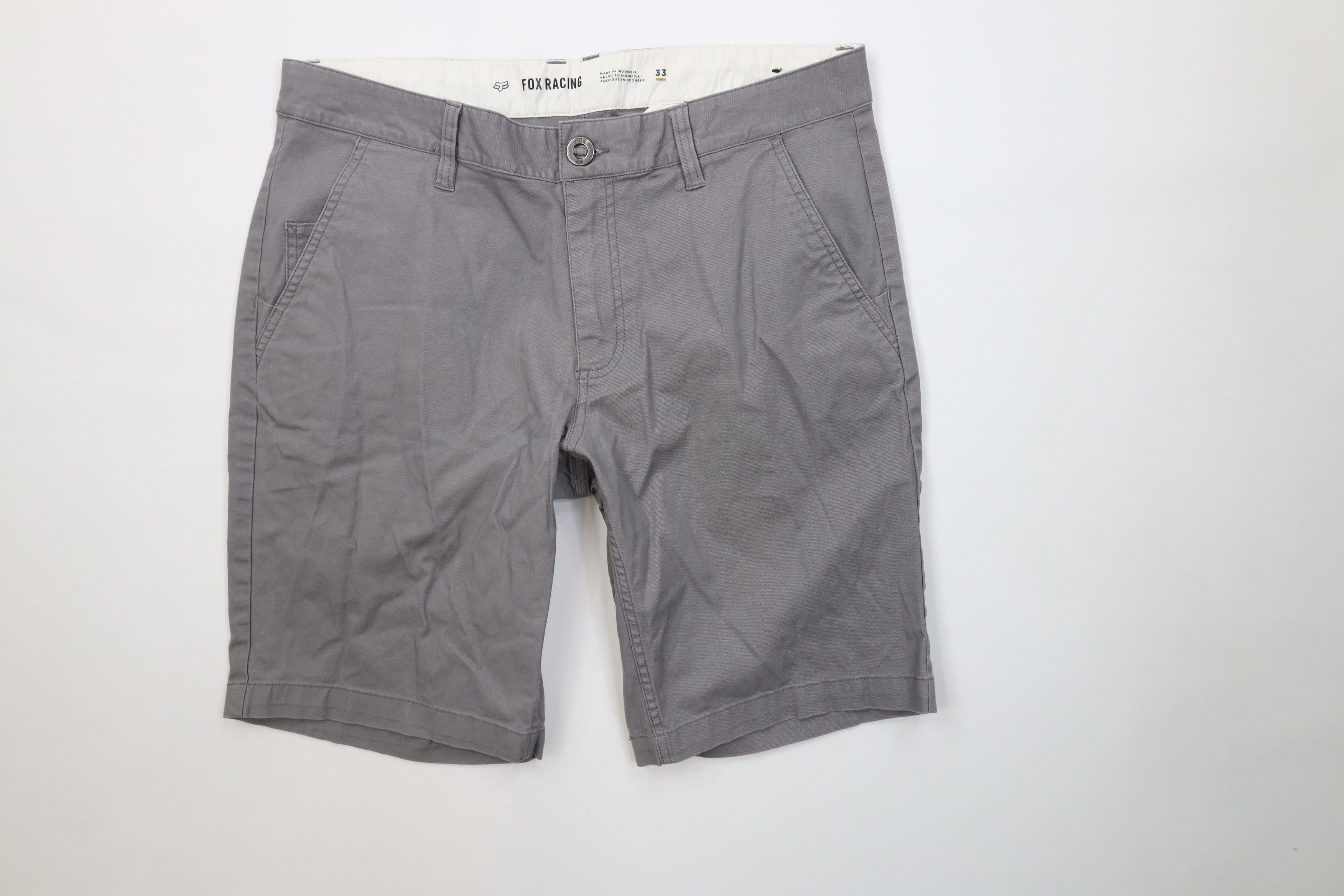 Fox Racing Vintage Y2K Fox Racing Spell Motocross Racing Shorts Gray Size US 33 - 1 Thumbnail