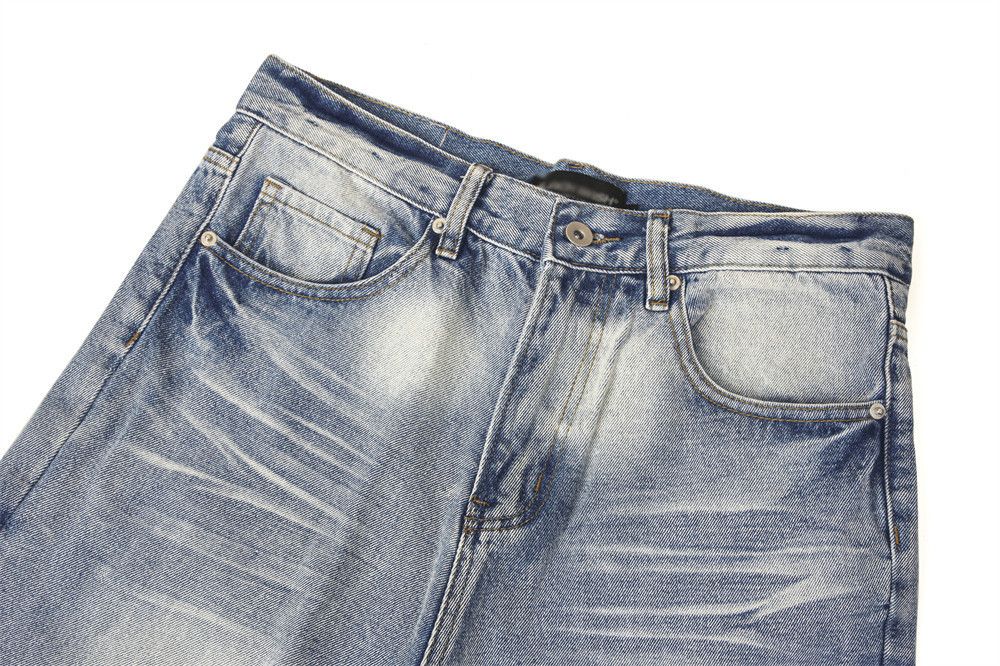 Japanese Brand × Jean Men's vintage washed distressed loose straight jeans Size US 32 / EU 48 - 4 Thumbnail