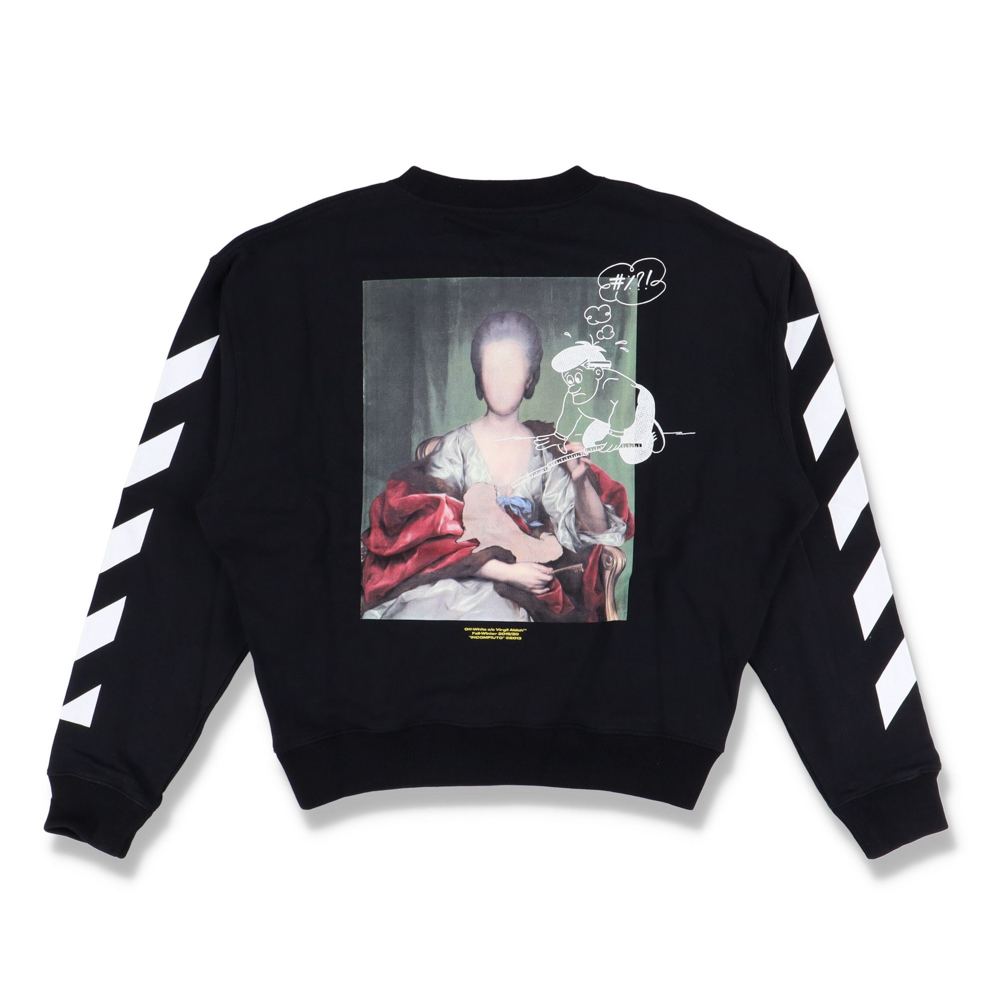 Off-White Black Mariana da Silva Logo Oversized Sweatshirt Size US M / EU 48-50 / 2 - 1 Thumbnail
