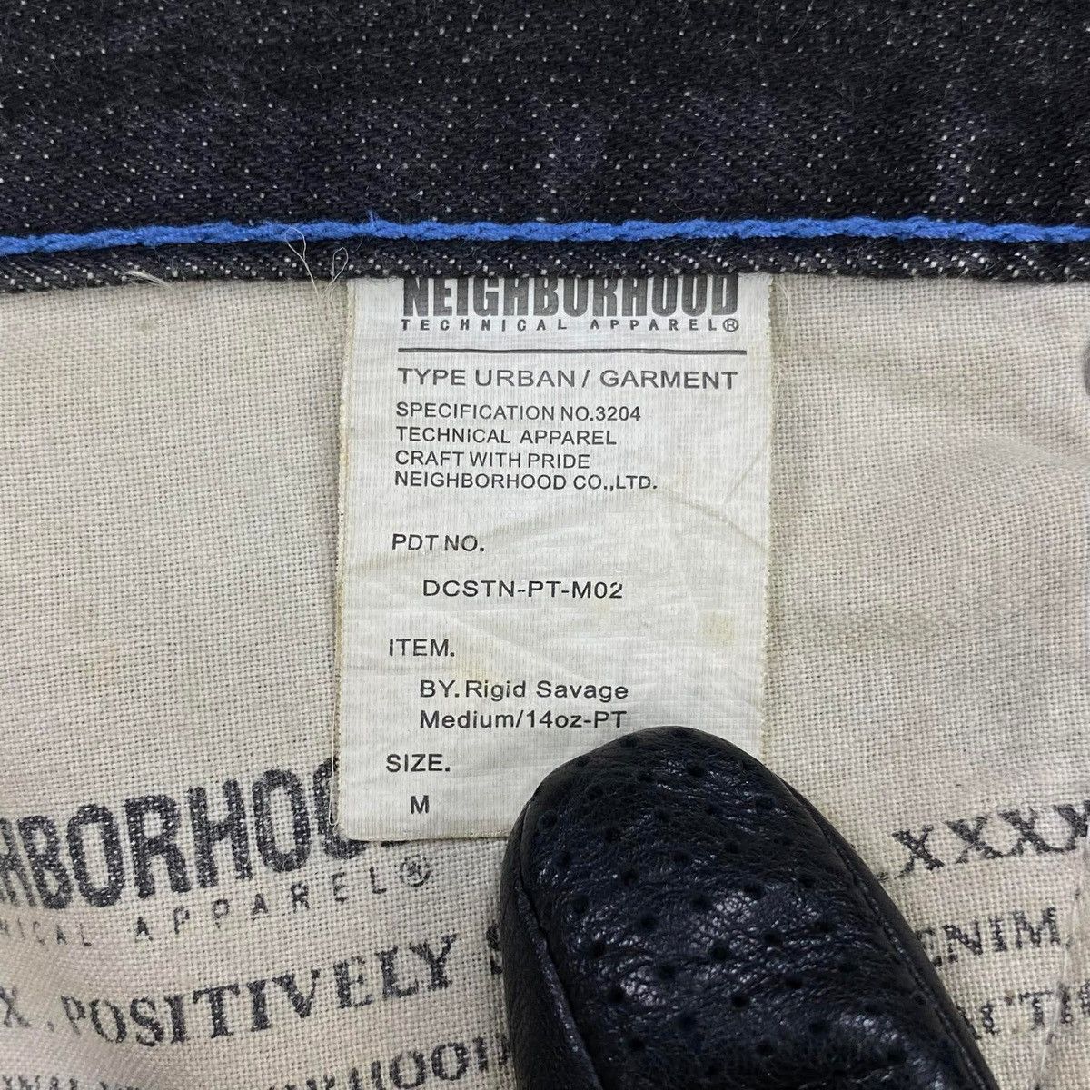 Neighborhood FW2008 Rigid Savage Selvedge Denim Pants Size US 34 / EU 50 - 10 Thumbnail