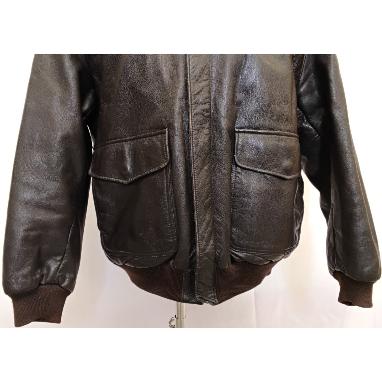 L.L. Bean L.L. Bean Leather Flight Jacket Men XL Brown Thinsulate USA Size US XL / EU 56 / 4 - 6 Thumbnail