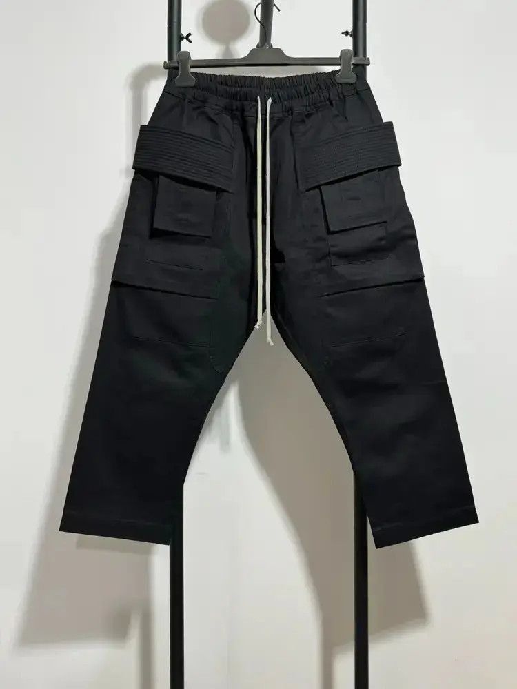 Sz M Rick Owens Drkshdw TE Material Cargo Shorts